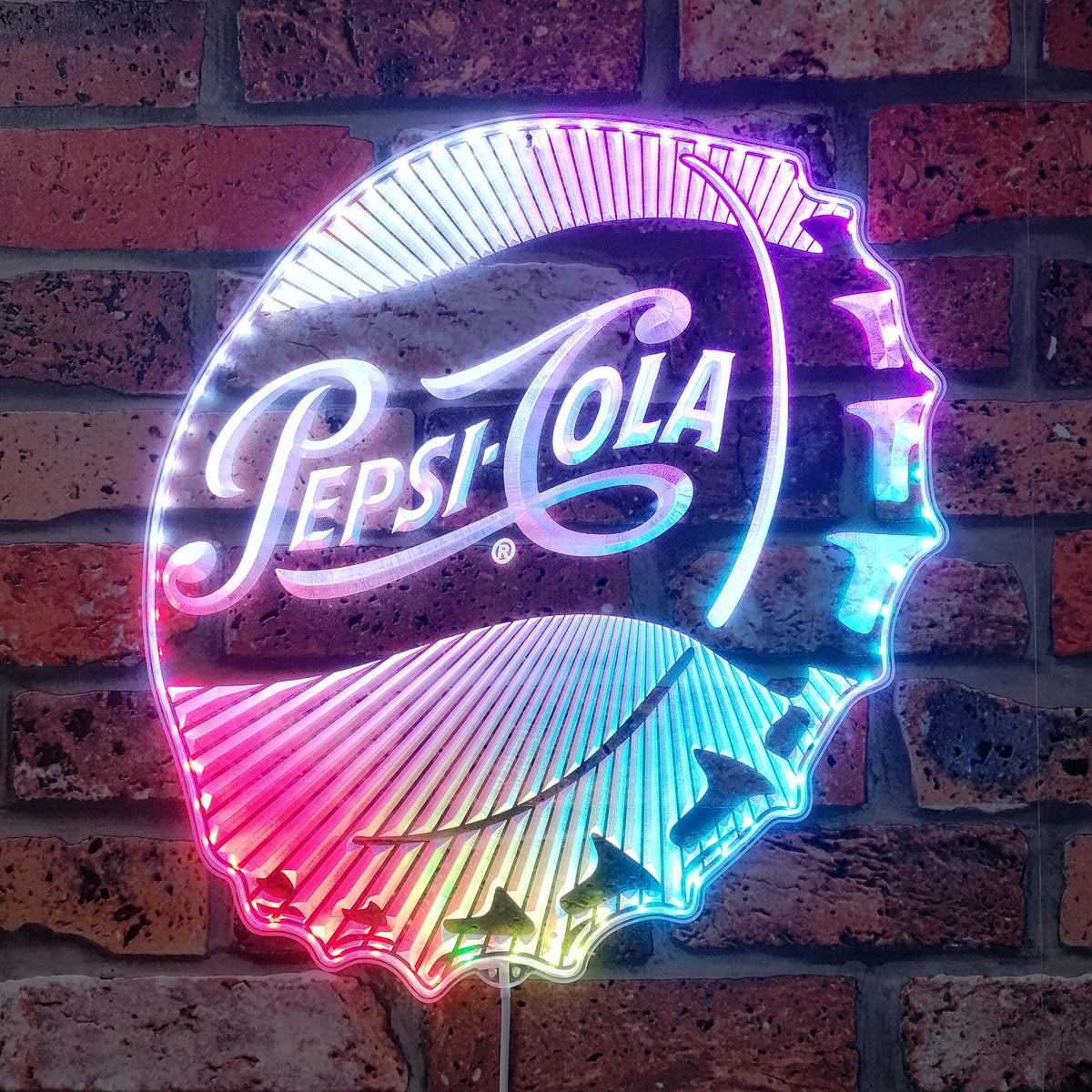 Pepsi Cola Dynamic RGB Edge Lit LED Sign | PROLEDSIGN