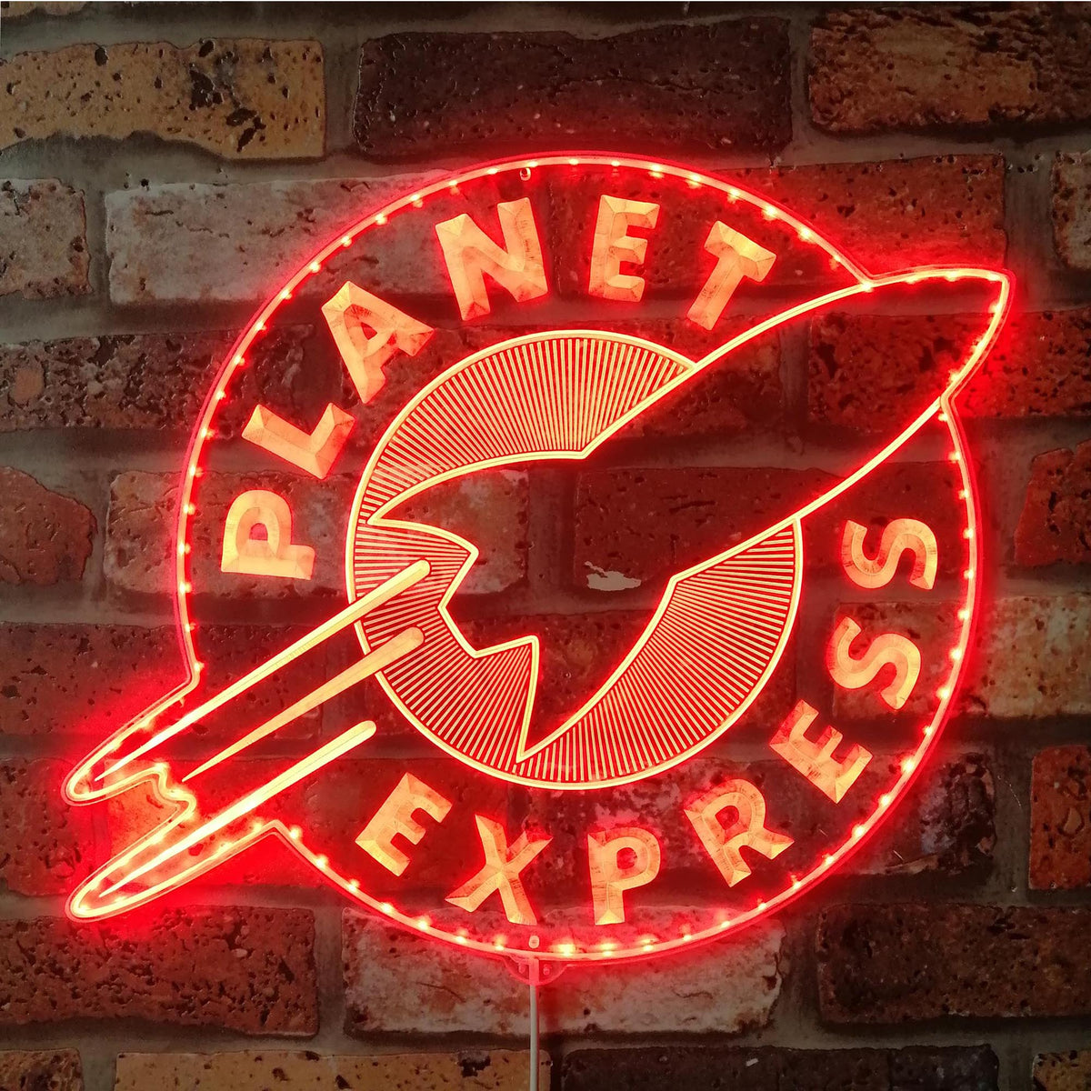 Planet Express Dynamic Rgb Edge Lit Led Sign Proledsign