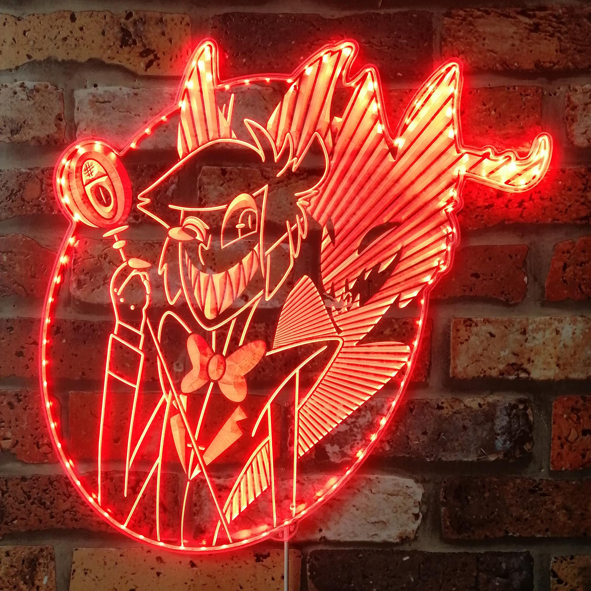 Sharkrobot ピンバッジ Neon Alastor Hazbin Hotel Neon Alastor 3.5