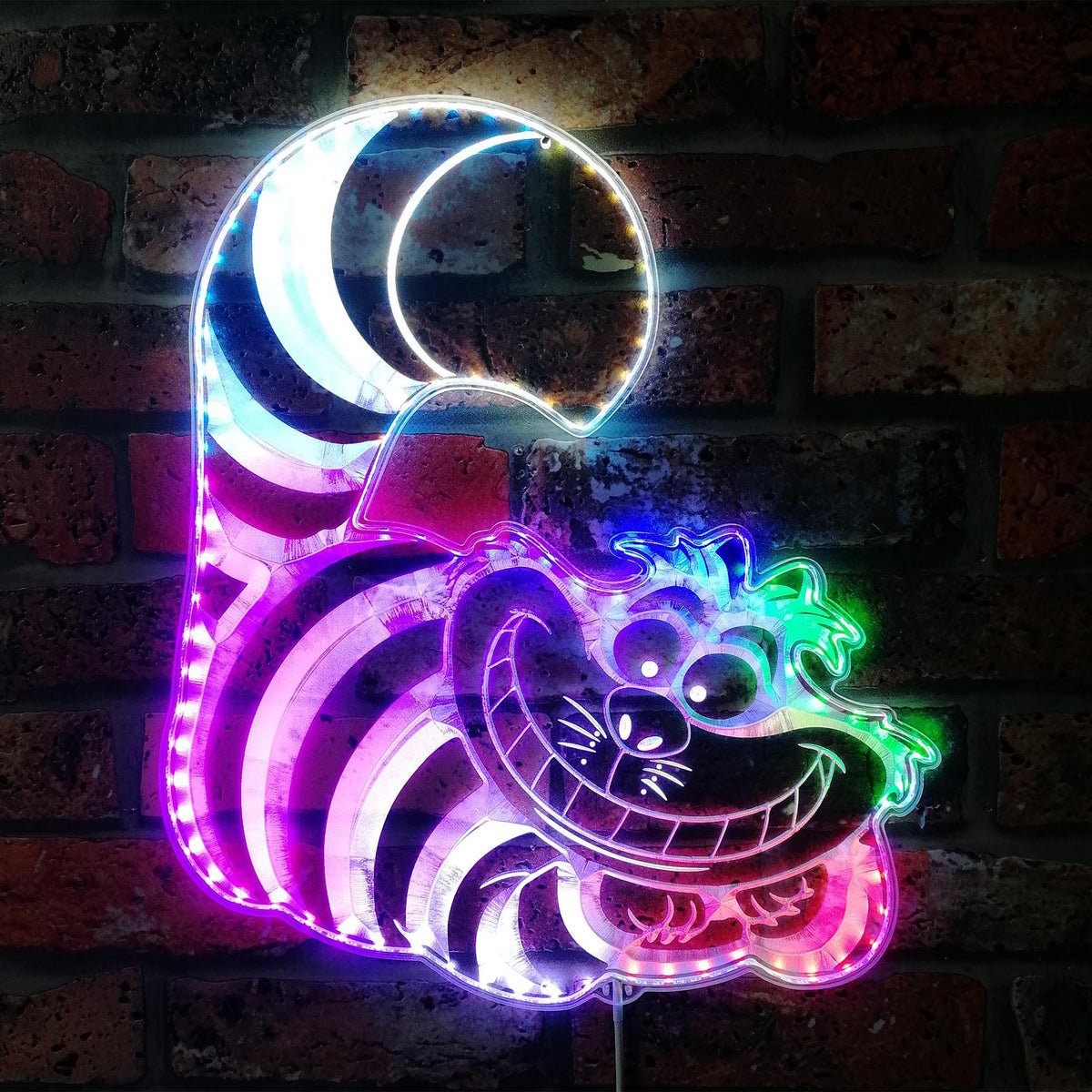 Cheshire Cat Dynamic RGB Edge Lit LED Sign | PROLEDSIGN