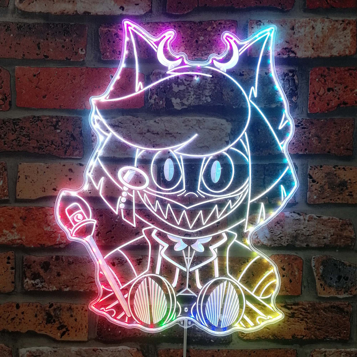 Hazbin Hotel Alastor Dynamic RGB Edge Lit LED Sign | PROLEDSIGN