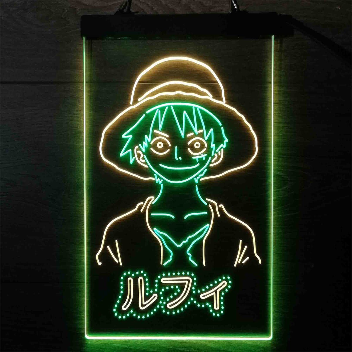 LED One Piece Anime Monkey D Luffy Flex Neon Sign USB Powered Game Room Wall