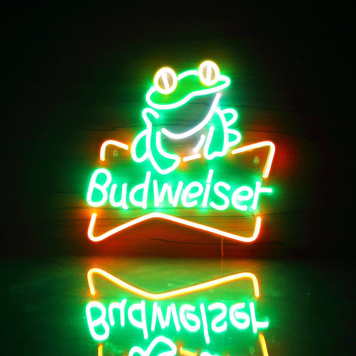 Budweiser Frog Handmade Neon Flex LED Sign | PRO LED SIGN