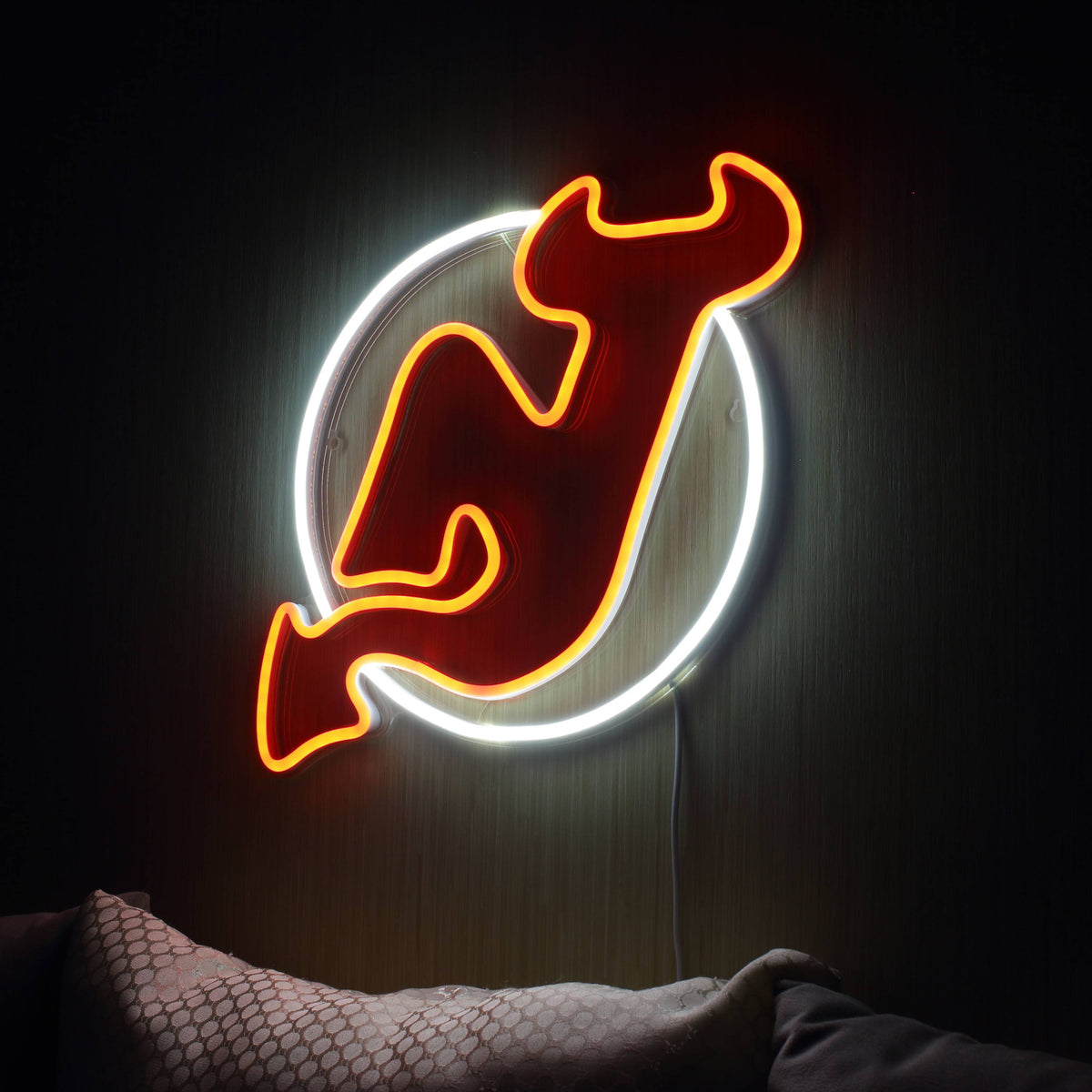 MHL New Jersey Devils Flex LED Neon Sign - LED LAB CAVE