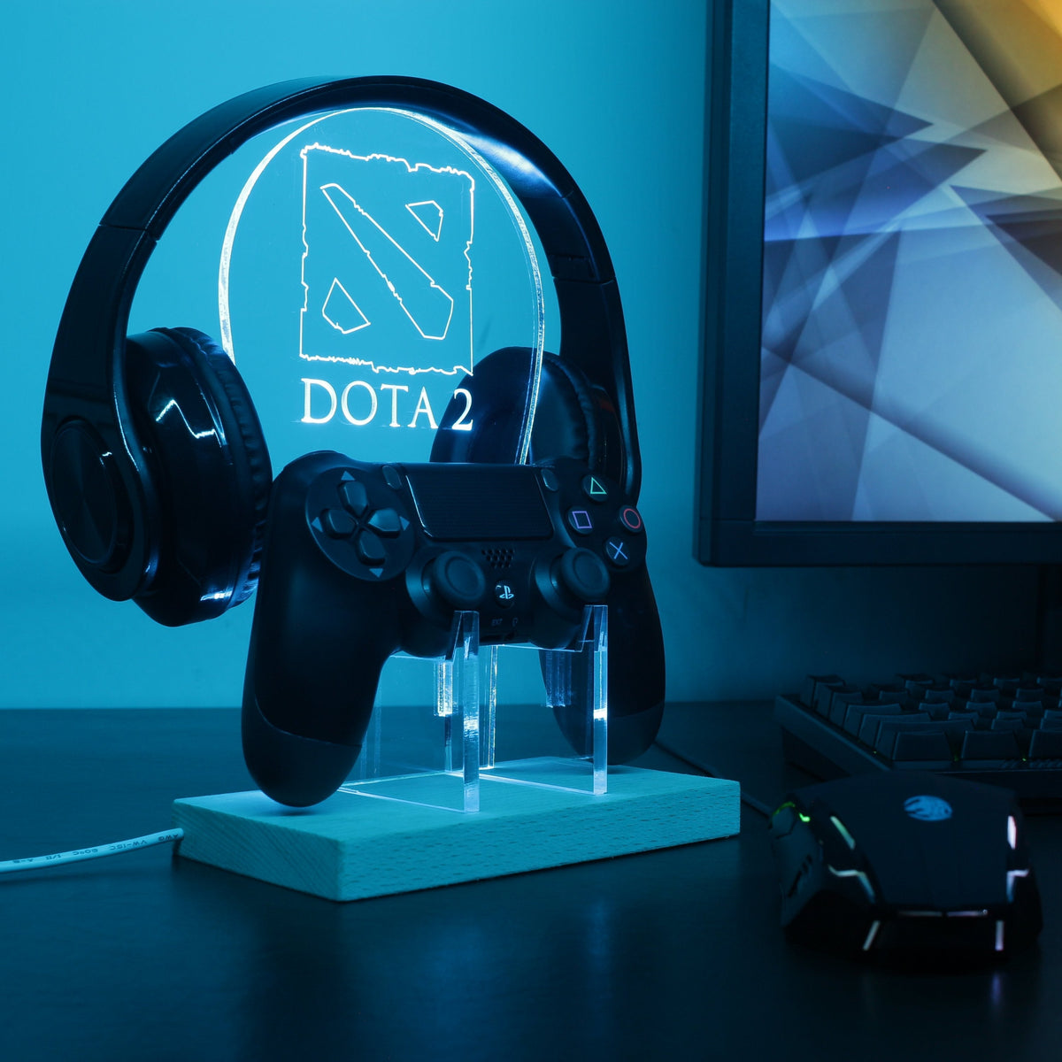 Dota 2 LED Gaming Headset Controller Stand PRO LED SIGN