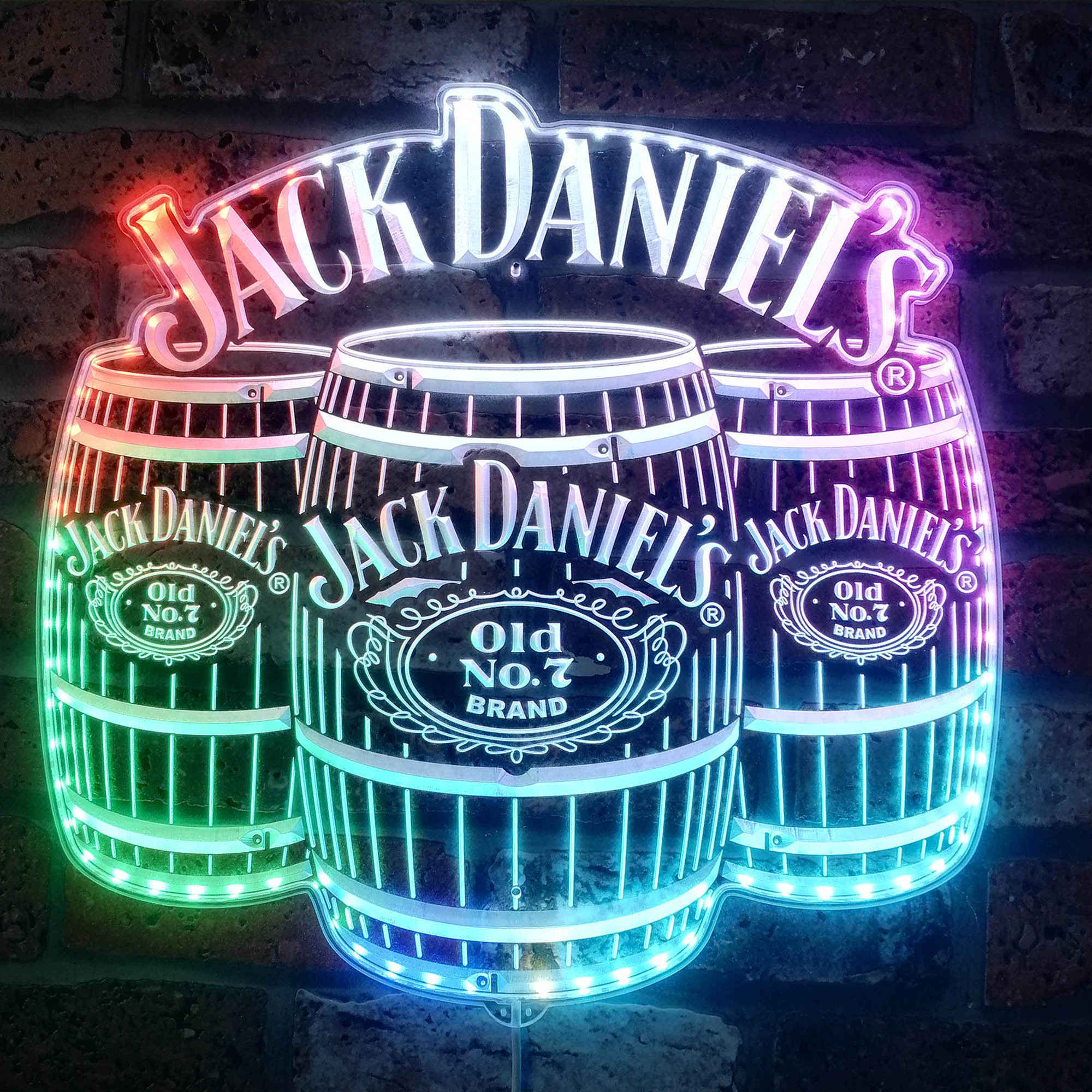 Jack Daniels Dynamic RGB Edge Lit LED Sign