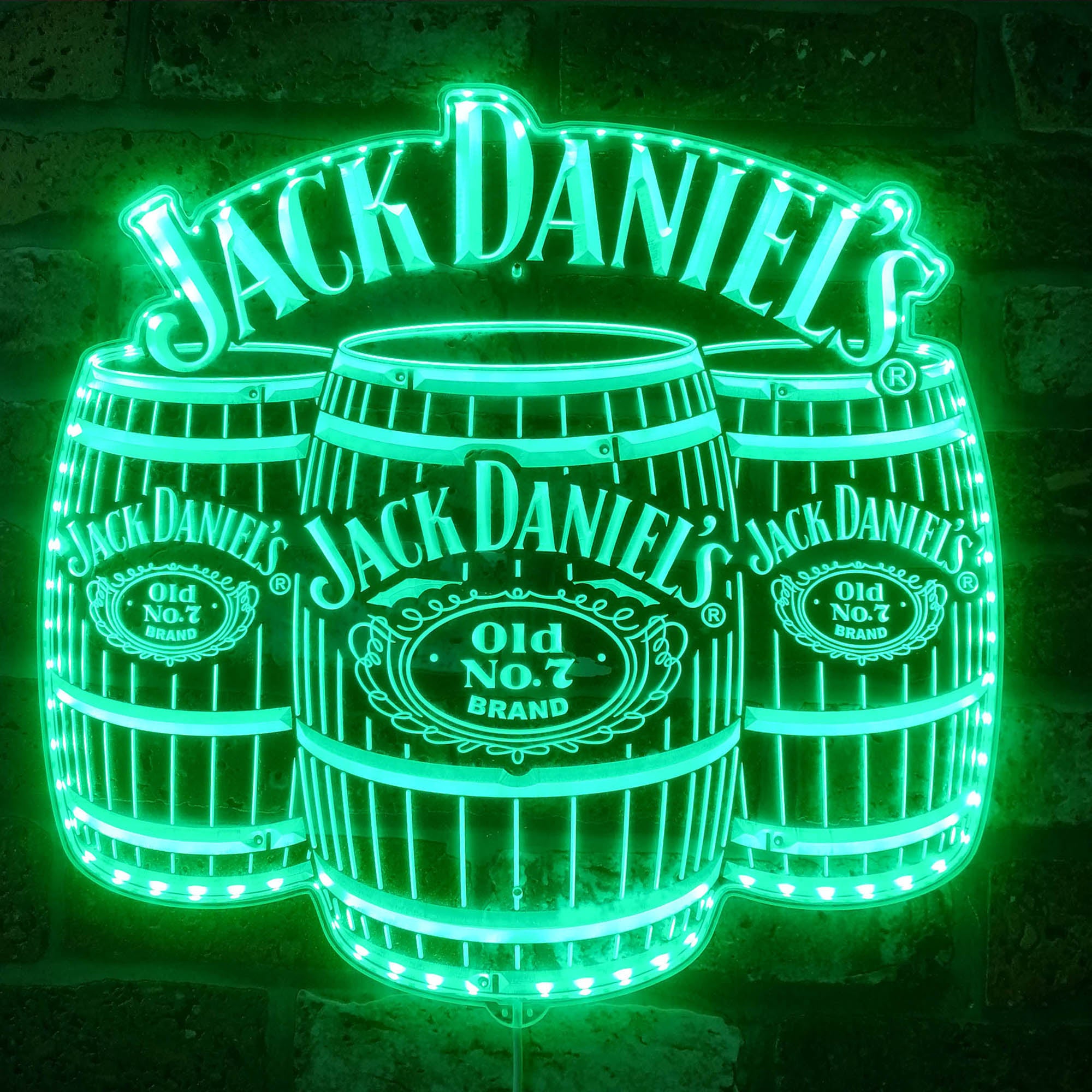 Jack Daniel's Old No.7 Bar RGB Edge Lit LED Sign