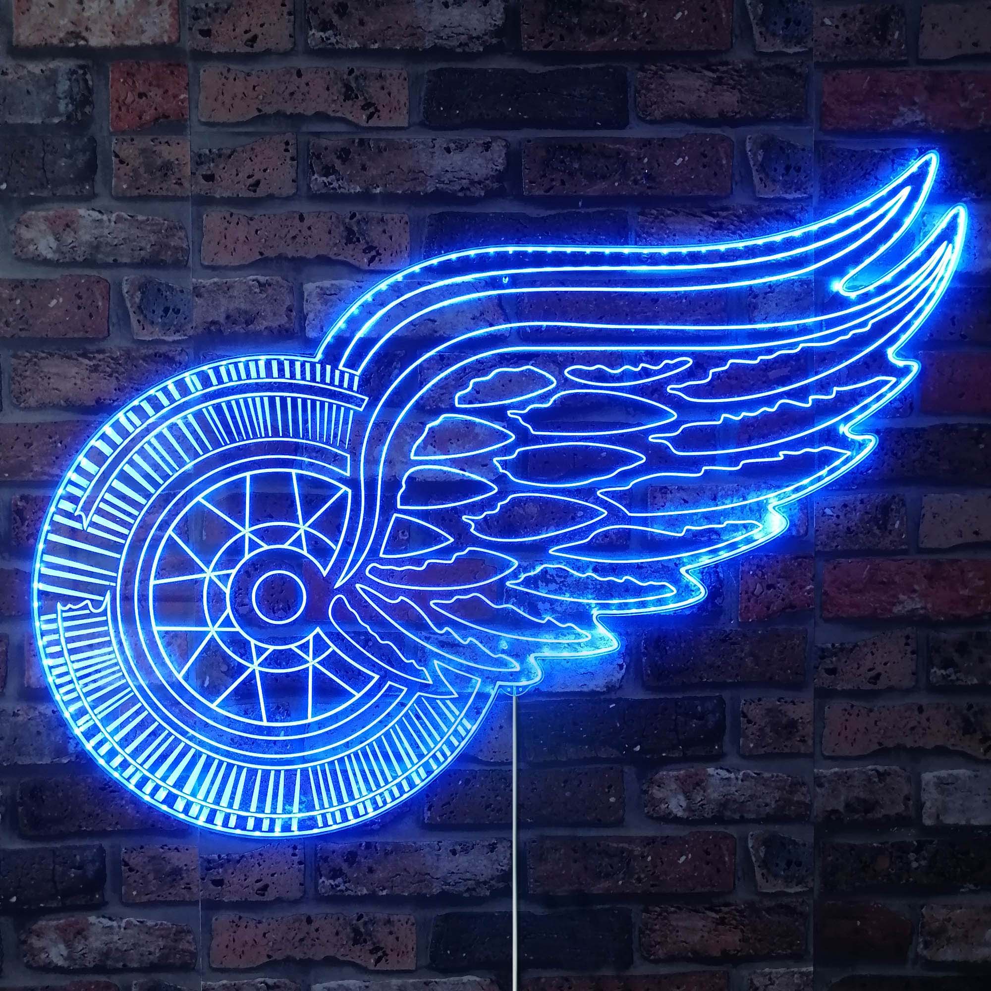 Detroit Red Wings Dynamic RGB Edge Lit LED Sign