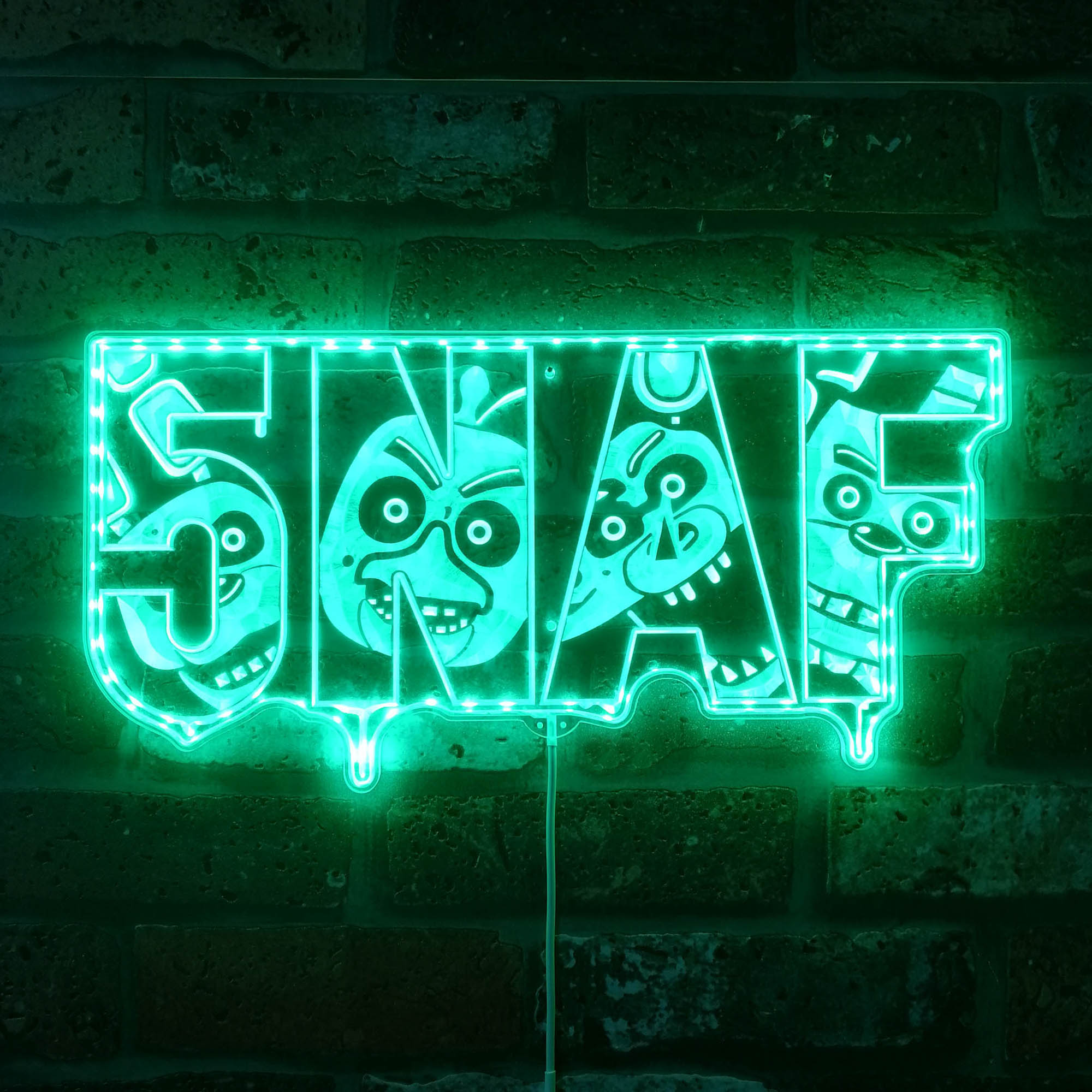 Five Nights at Freddy's FNAF Dynamic RGB Edge Lit LED Sign