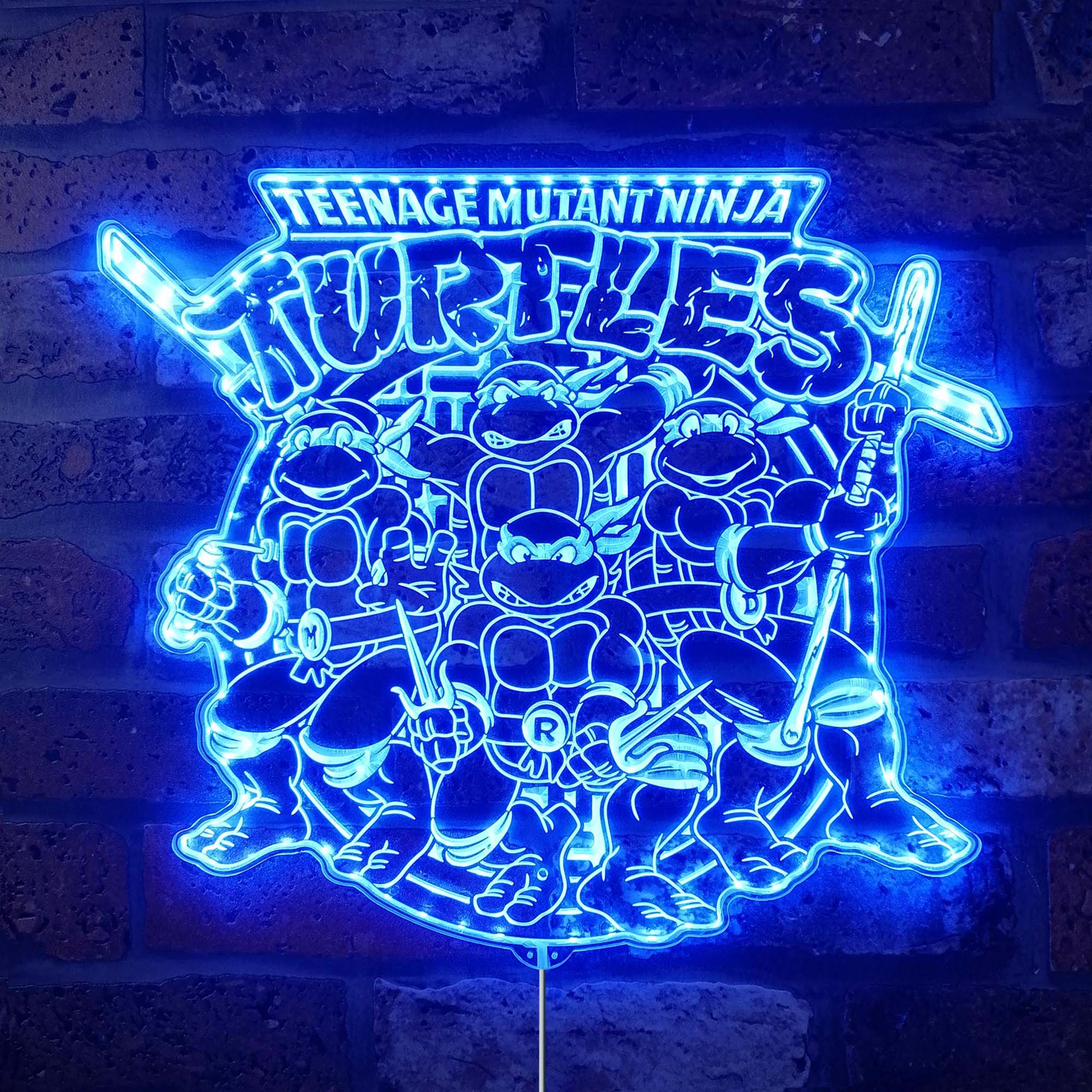 Teenage Mutant Ninja Turtles Dynamic RGB Edge Lit LED Sign