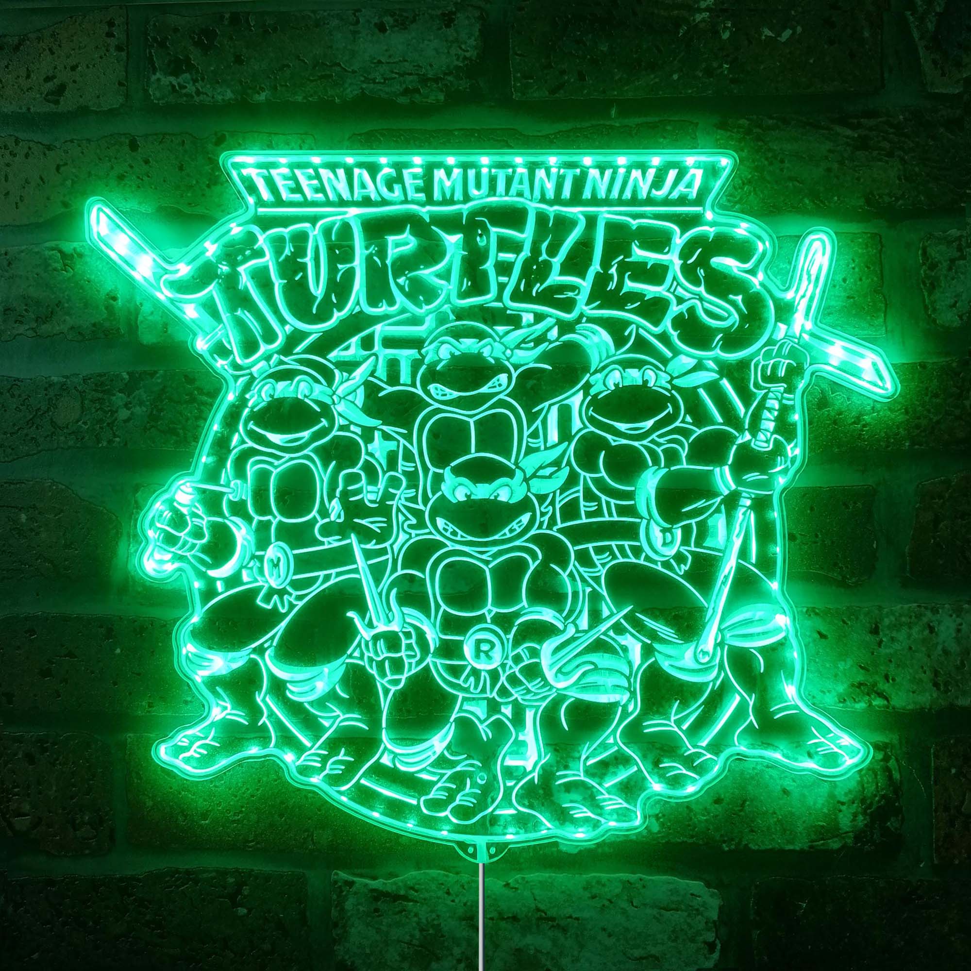 Teenage Mutant Ninja Turtles Dynamic RGB Edge Lit LED Sign