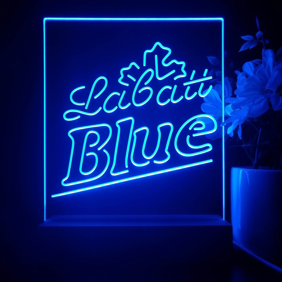 Labatt Blue Beer Neon Sign Table Lamp Display PRO LED SIGN