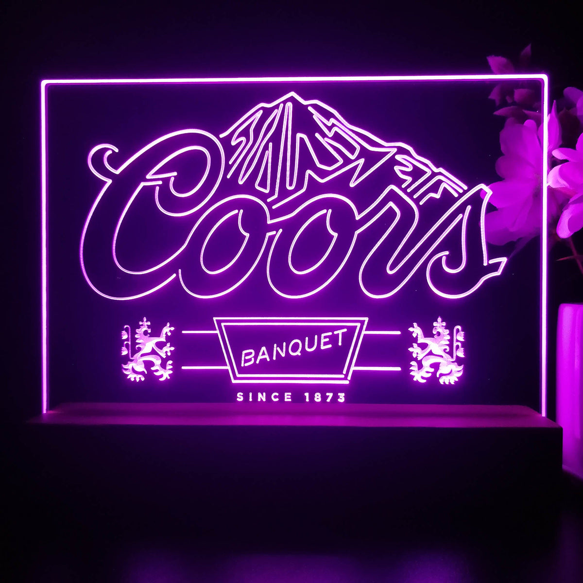 Coors Banquet Neon Pub Bar Sign LED Lamp