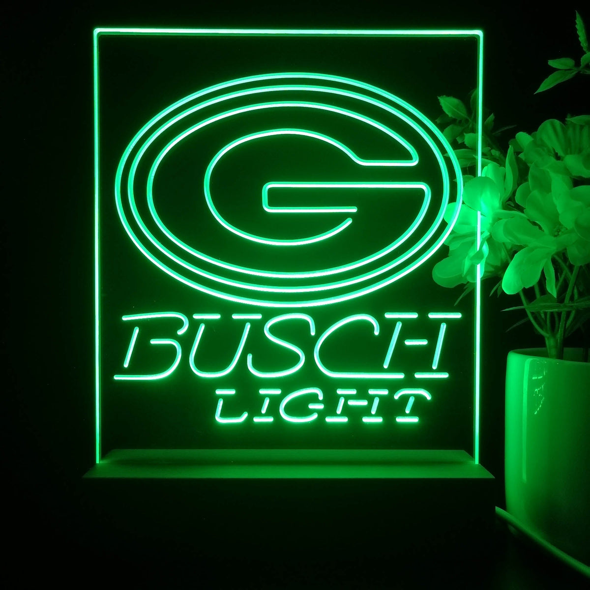 Green Bay Packers 7 Color LED Lamp Night Light Football 