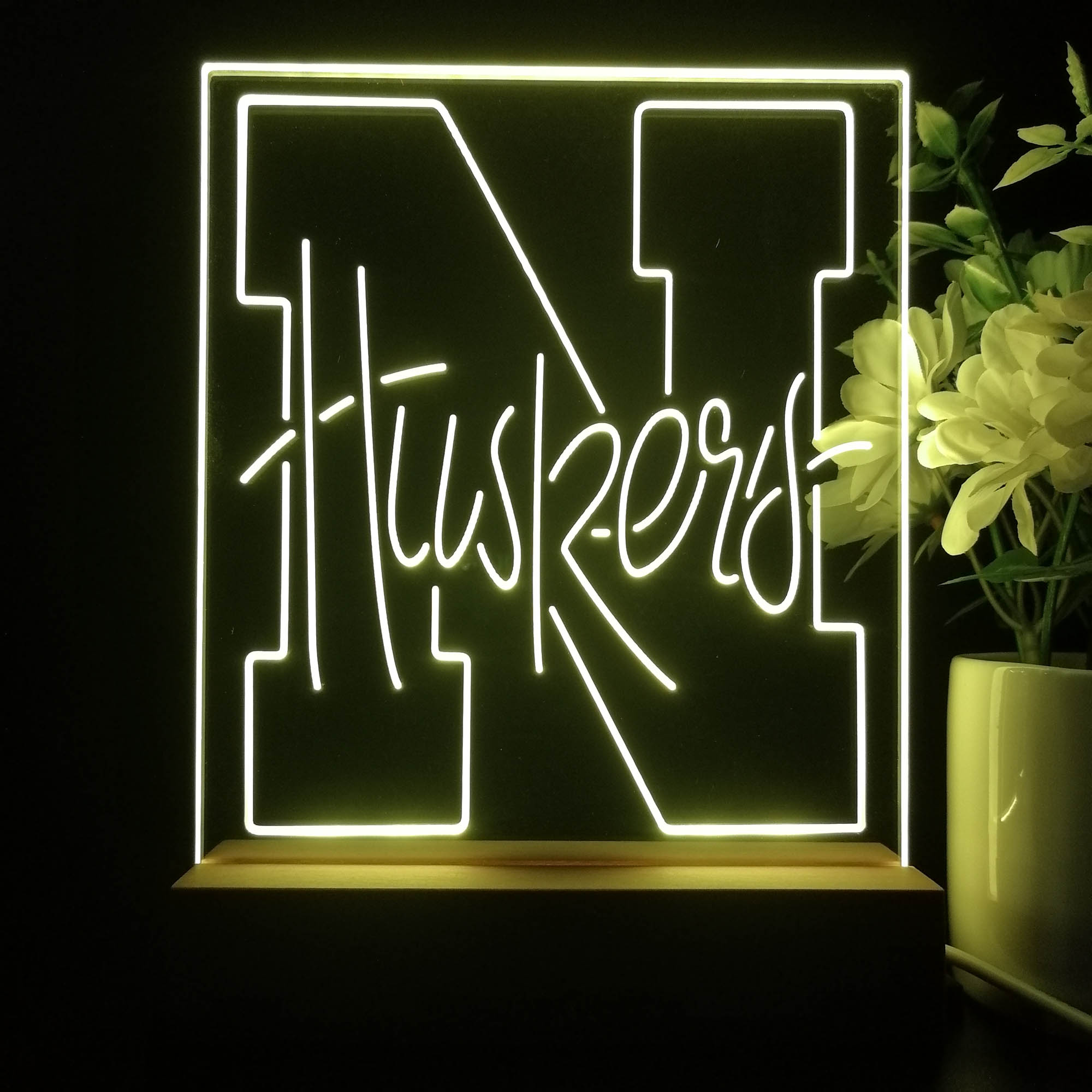 Nebraska Cornhuskers Neon Sign Pub Bar Lamp, Fandom Gift