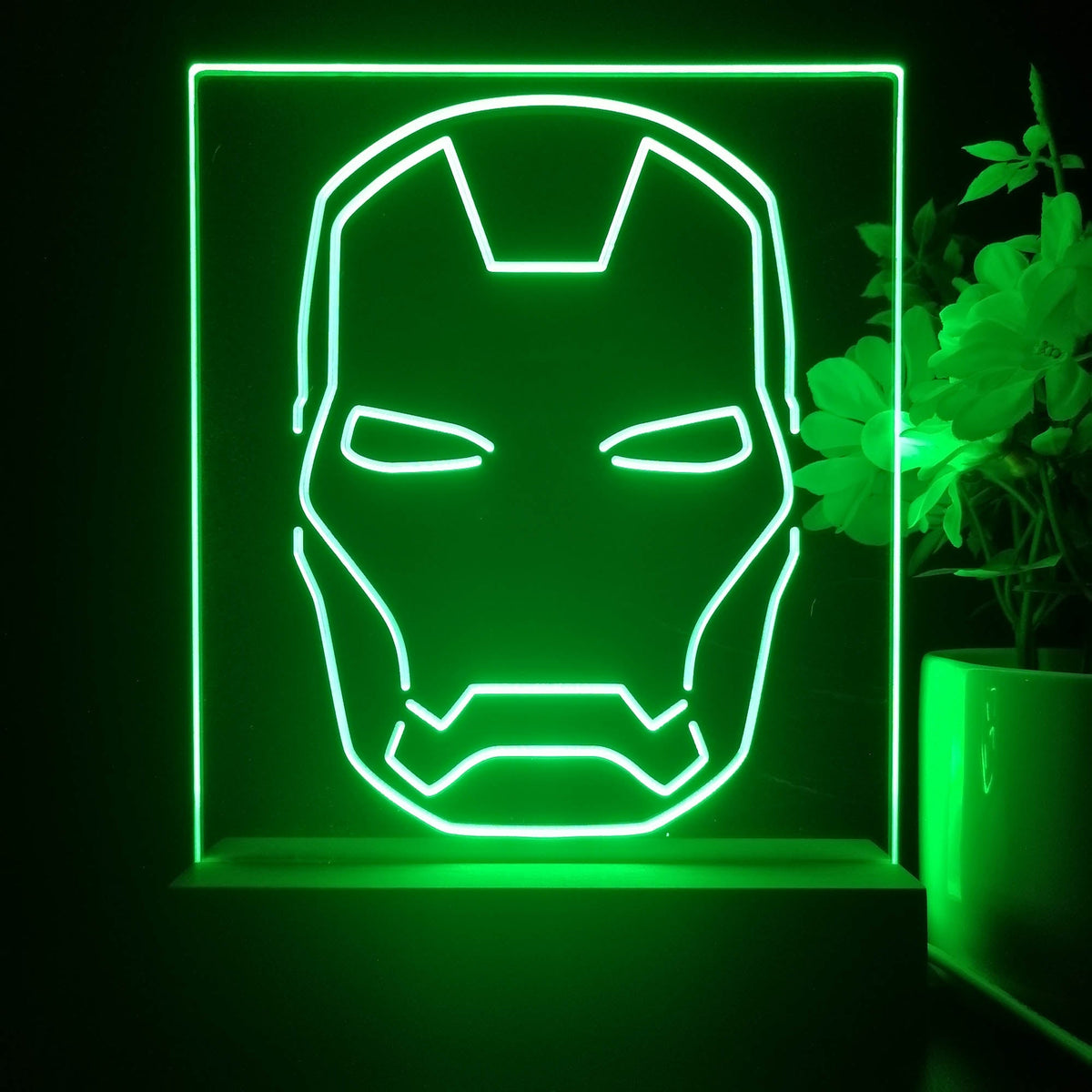 Iron Man Mask Marvels Neon Sign Table Lamp Display PRO LED SIGN