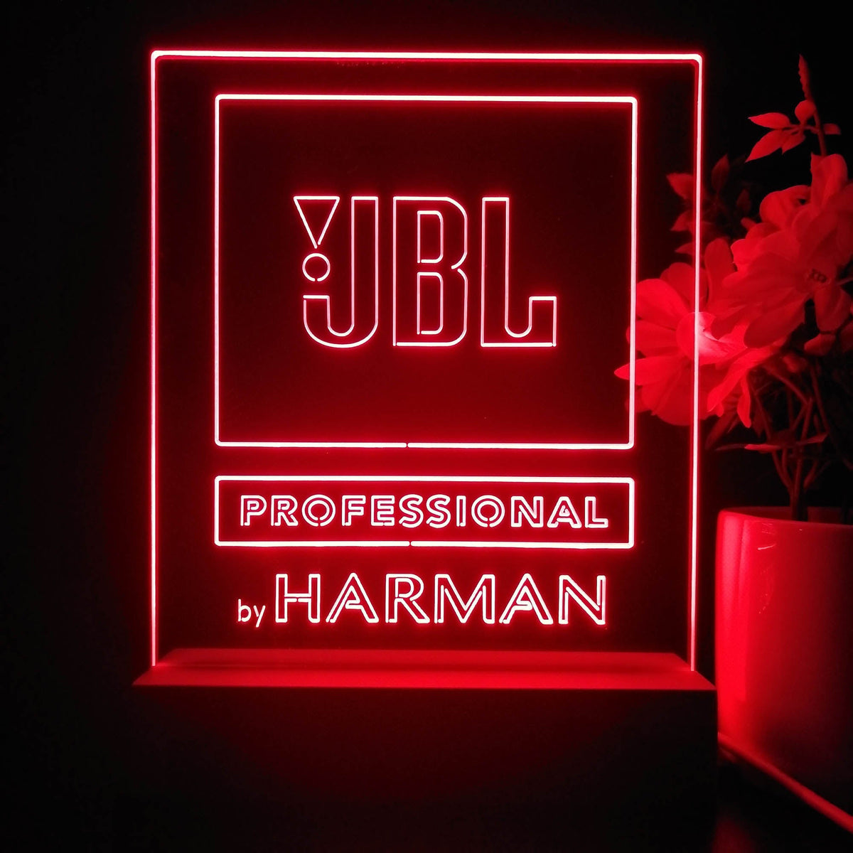 JBL Professional Harman Audio Home Theater Cinema Neon Sign Table
