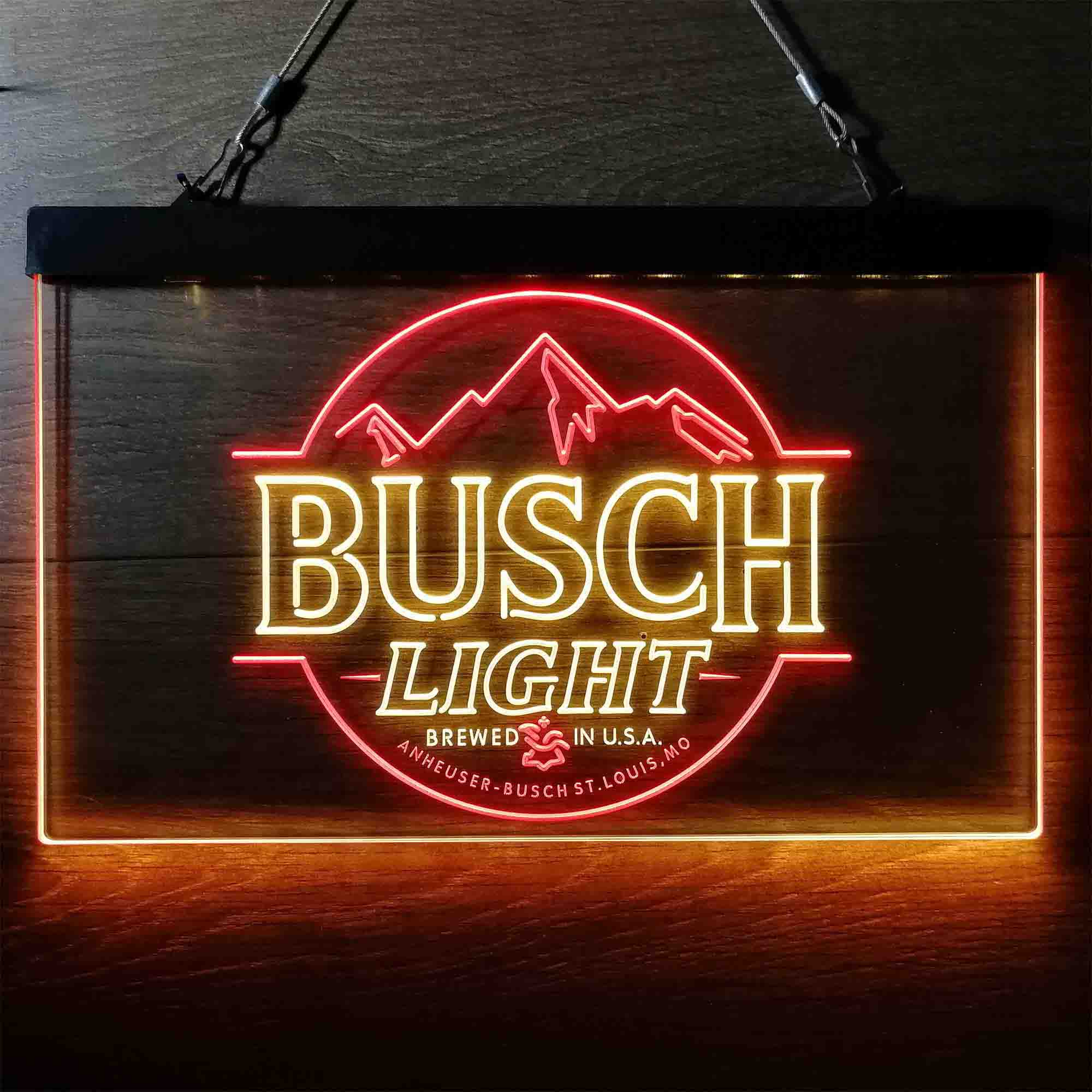 Busch Light Mountain Neon-Like LED Sign