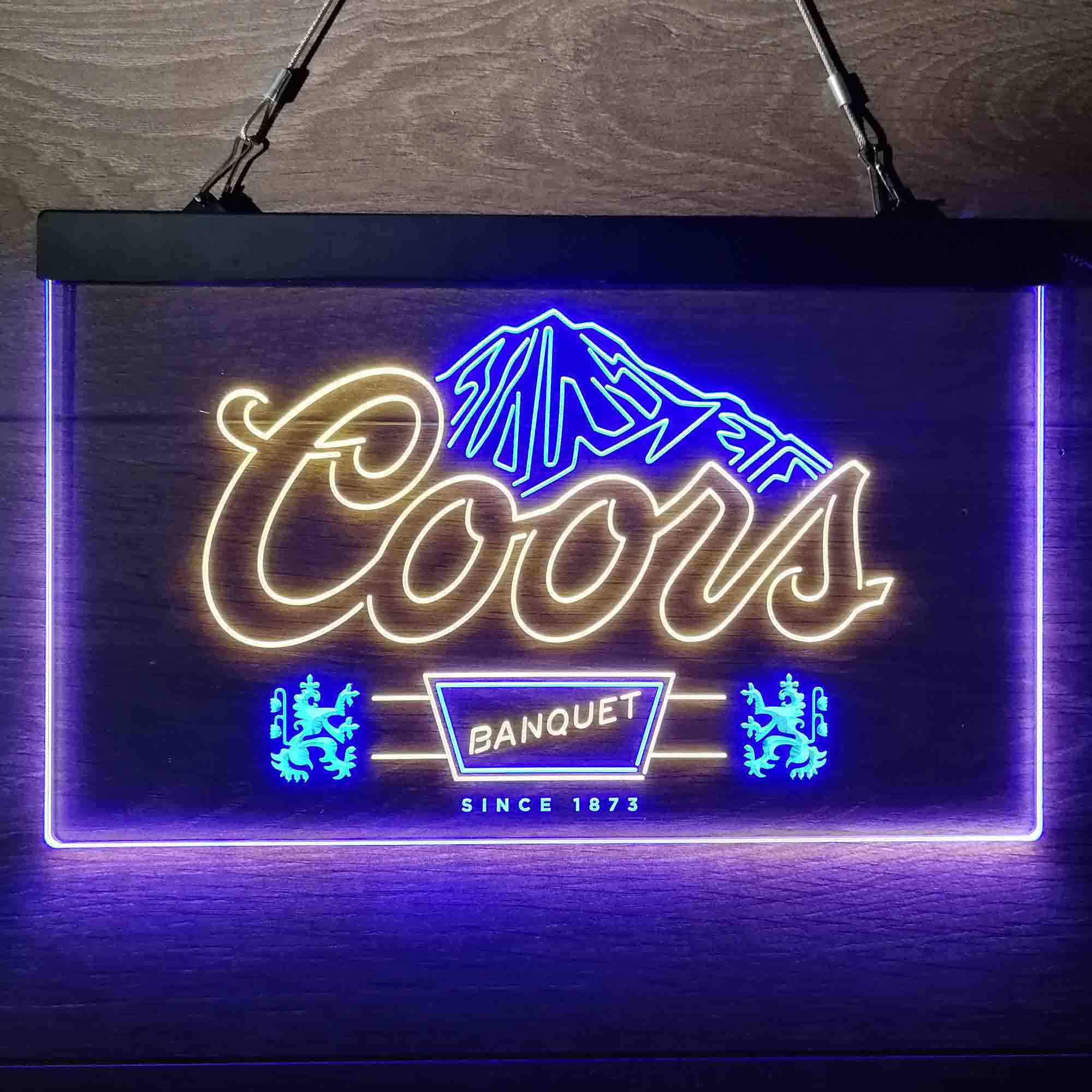 Coors Banquet Beer Neon-Like LED Bar Sign - ProLedSign