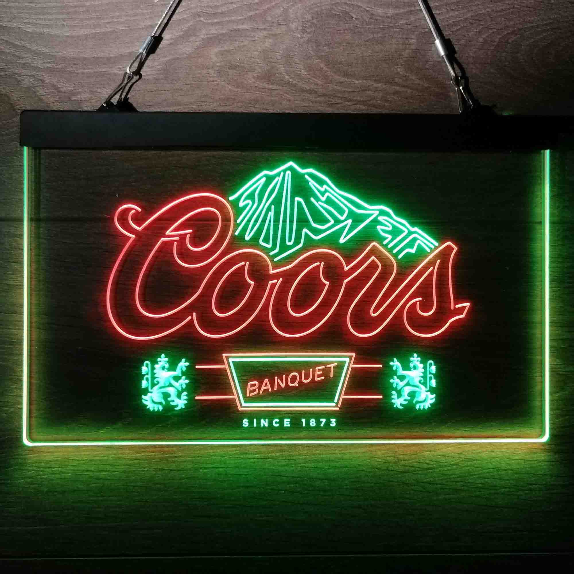 Coors Banquet Beer Neon-Like LED Bar Sign - ProLedSign