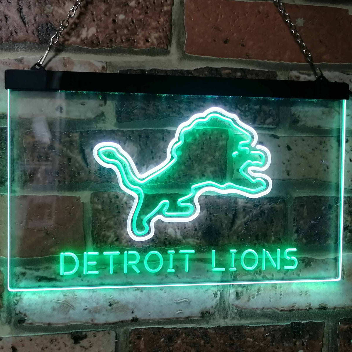 NFL DETROIT LIONS LED Neon Sign for Game Room,Office,Bar,Man Cave, Decor.