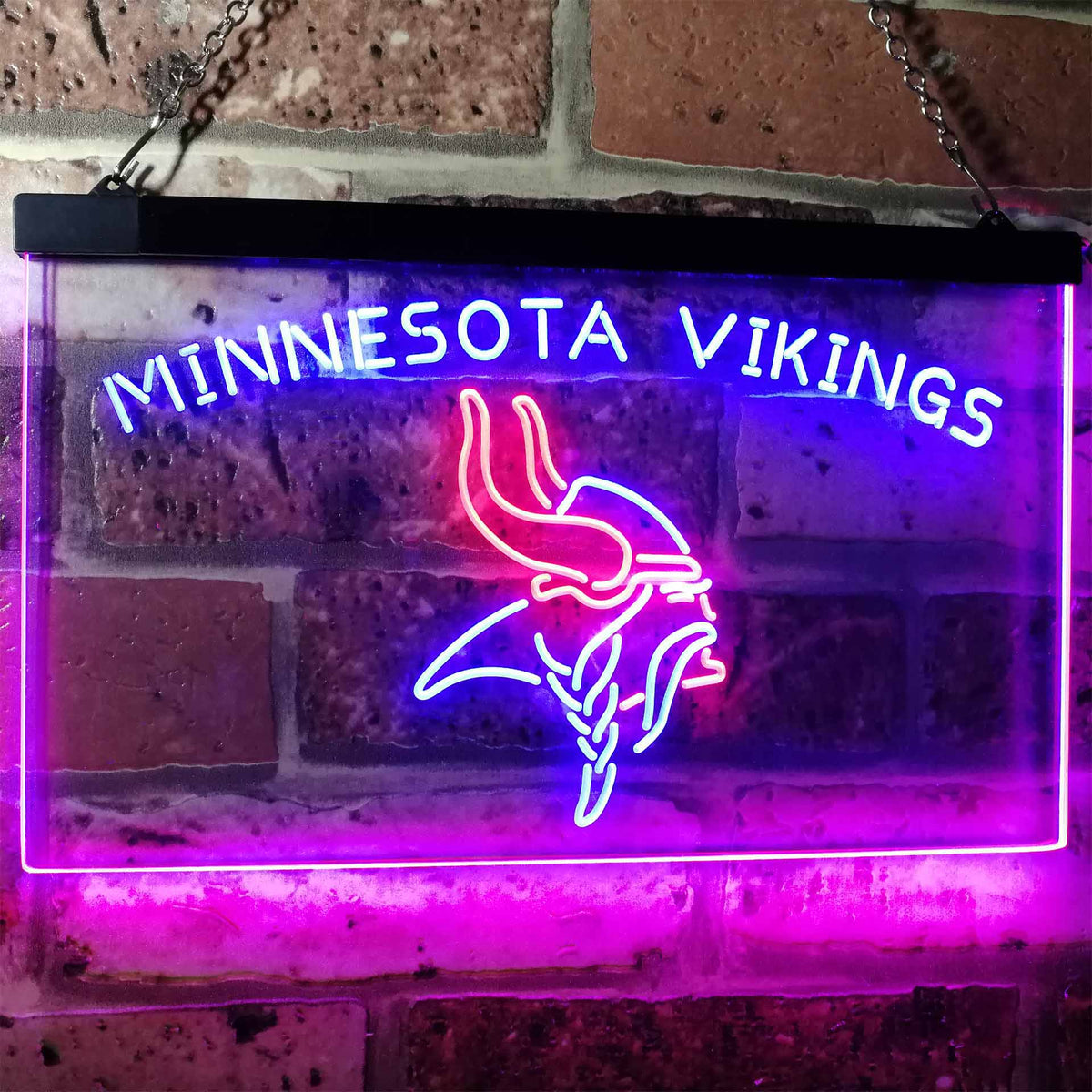 Minnesota Vikings Neon Like Led Sign Man Cave Decor On Sale