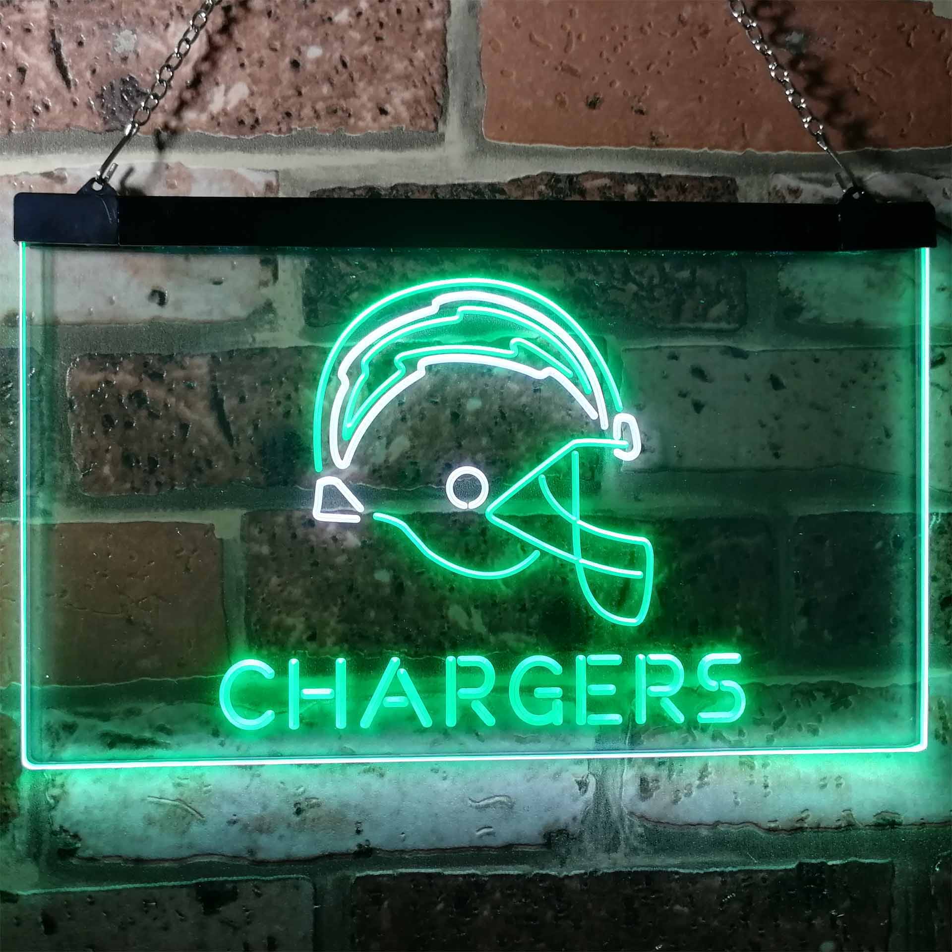Los Angeles Chargers Football Bar Decor Dual Color LED Neon Sign ProLedSign
