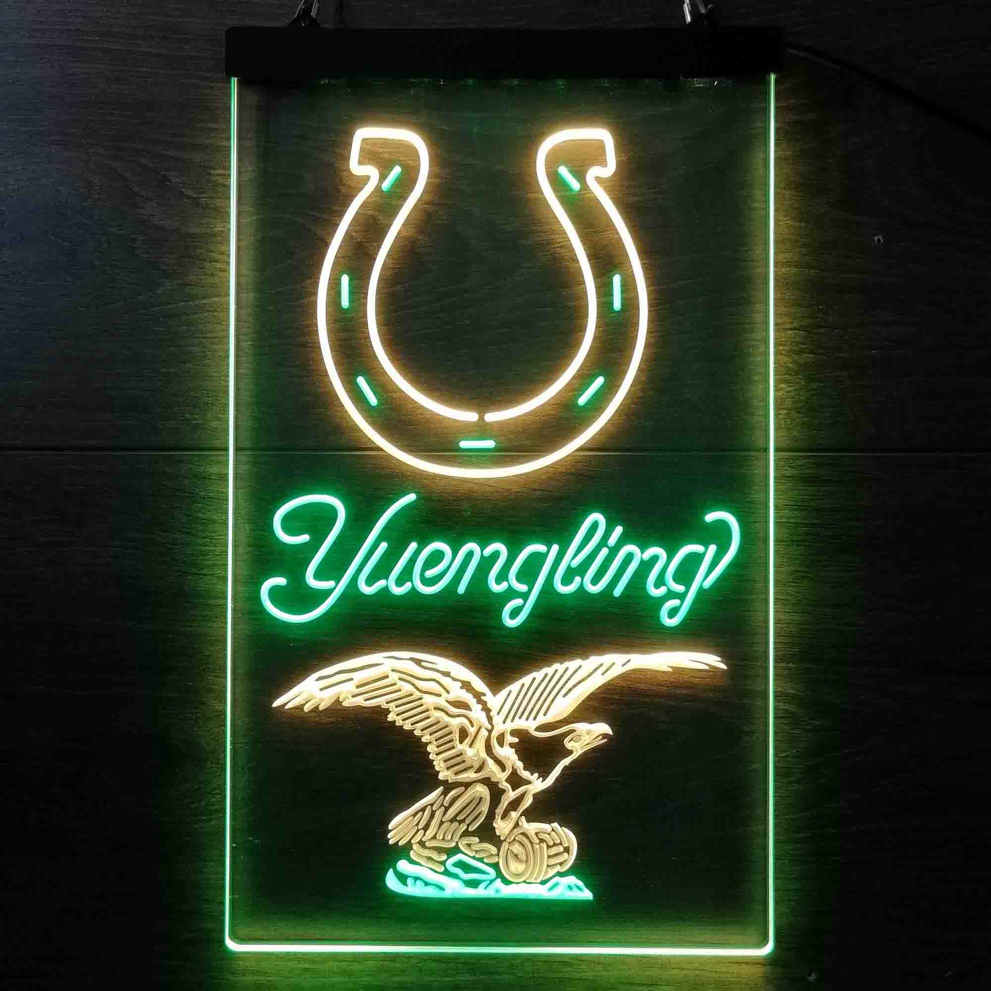 Yuengling Bar Indianapolis Colts Est. 1953 Dual Color LED Neon Sign ProLedSign