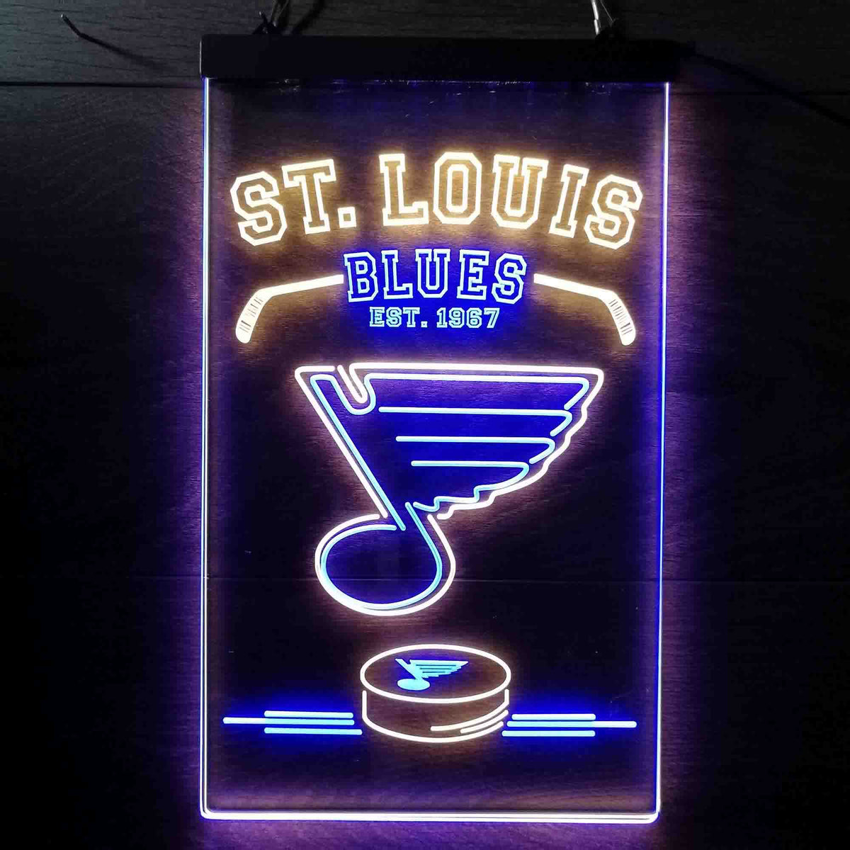 St. Louis Blues Hockey Shop Neon Light Sign [St. Louis Blues Hockey yy] -  $49.95 :  - Custom LED Neon Light Signs