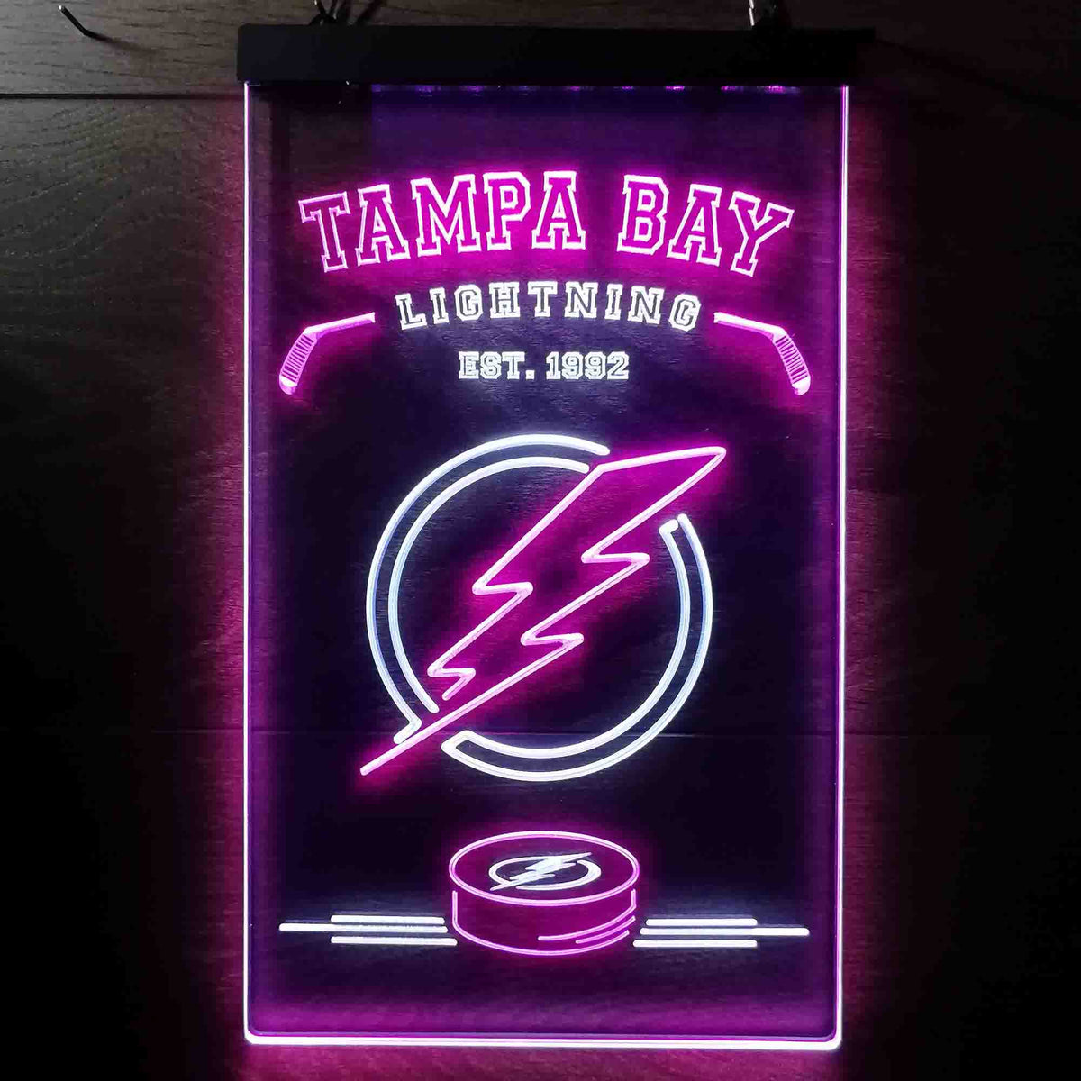 Tampa Bay Lightning 2020 Stanley Cup Lamp Neon Light Sign 24x20 HD Vivid
