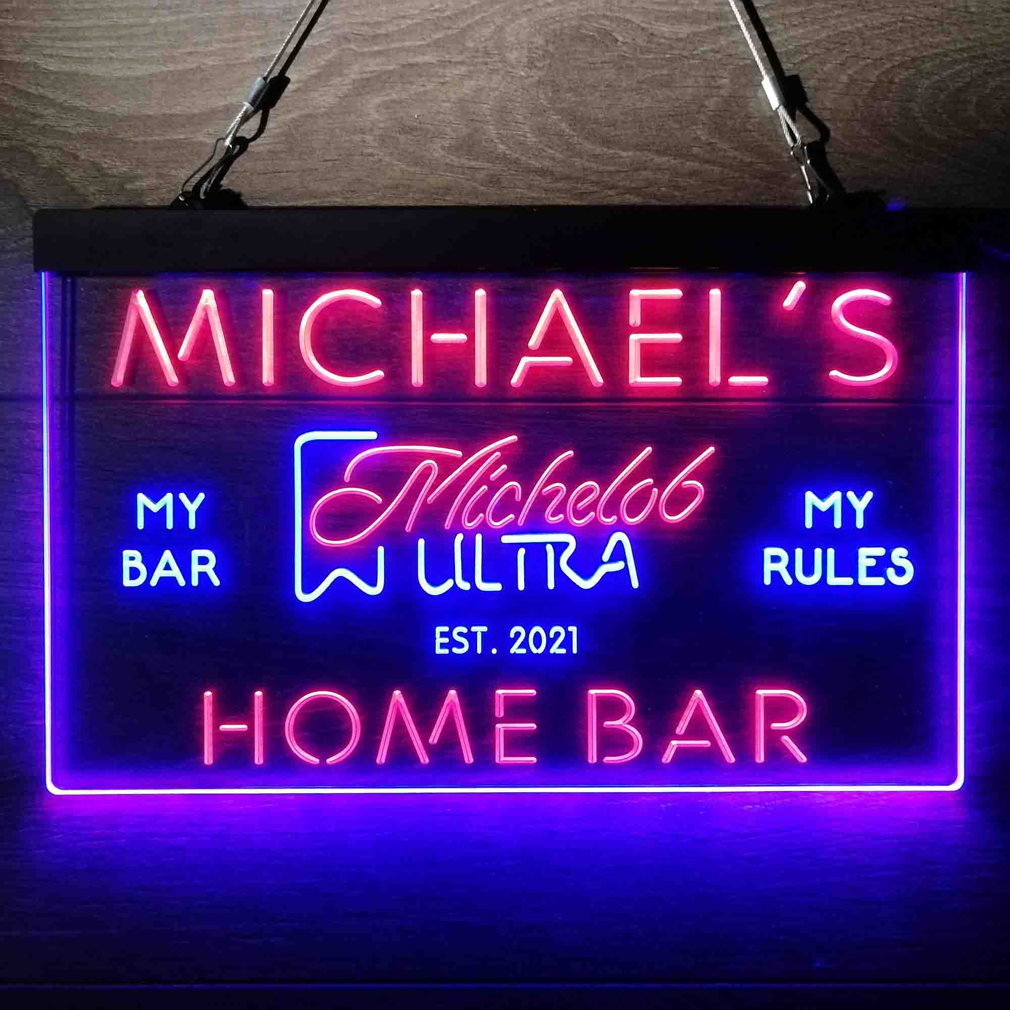 Personalized Michelob Ultra Superior Light Beer Neon-Like LED Sign
