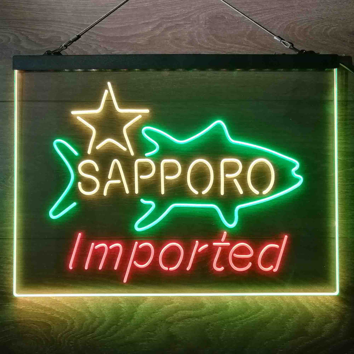 新品SAPPORO LED ネオンサイン非売品 Sapporo Beer Bar Neon 3-Color LED Sign Neon Bar Pub LED Sign | PRO