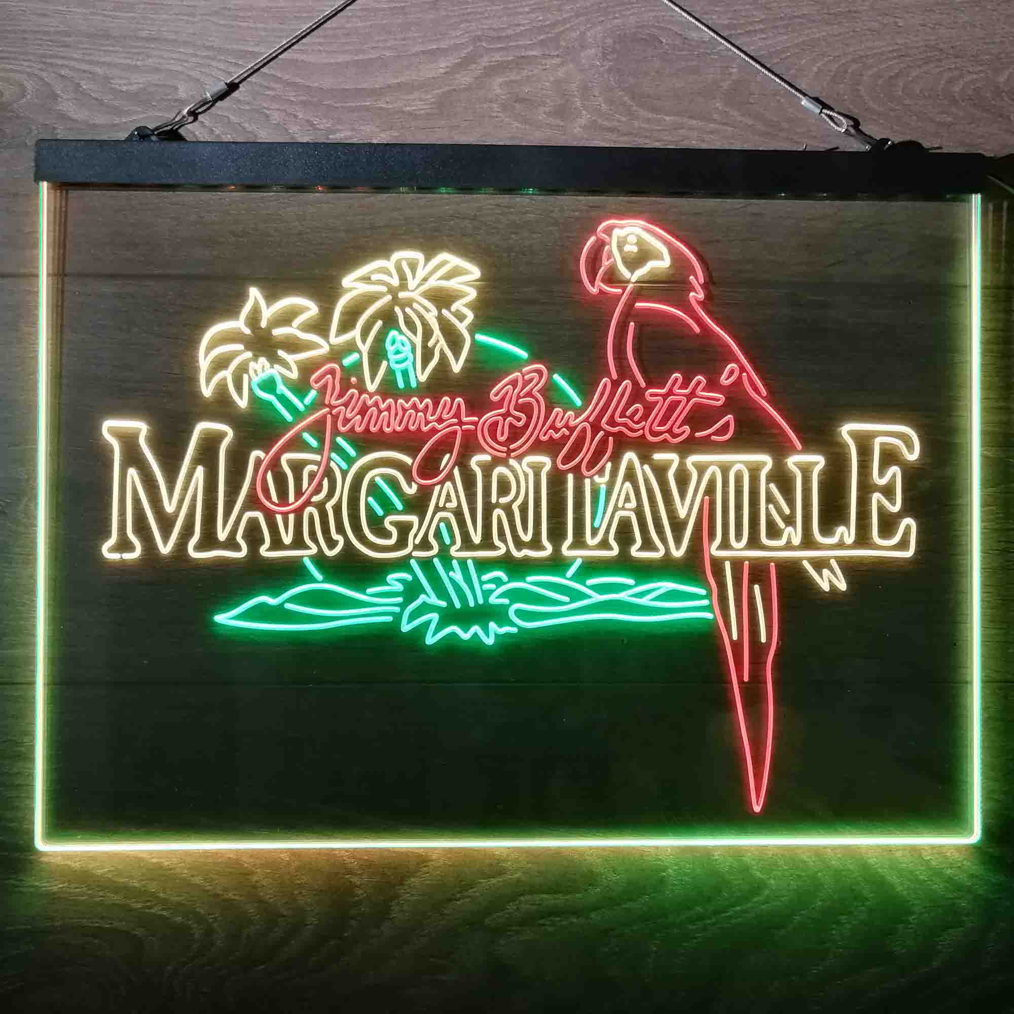 Margaritaville Jimmy Buffett Parrot Neon-Like LED Sign