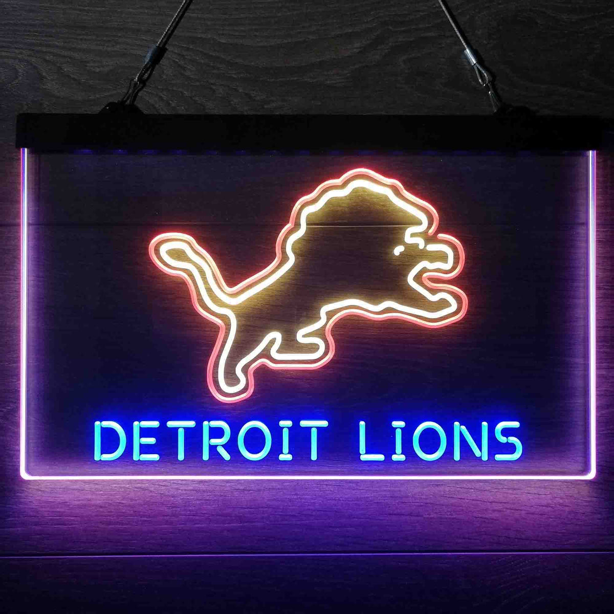 Detroit Lions Sports Bar Neon Flex LED Sign