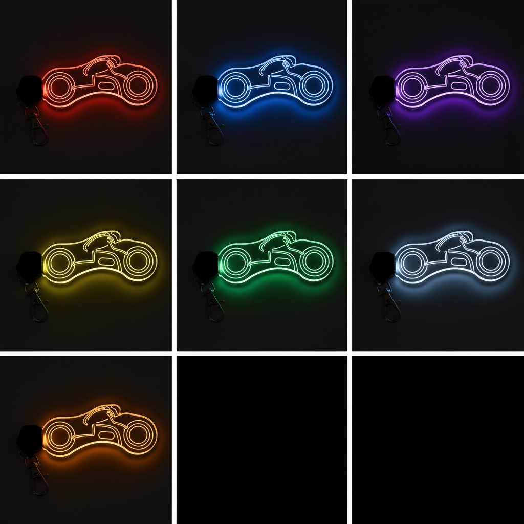 Tron Ares LED Light Acrylic Keychain