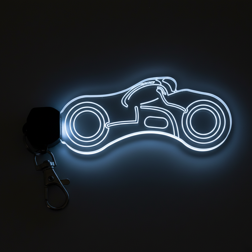 Tron Ares LED Light Acrylic Keychain