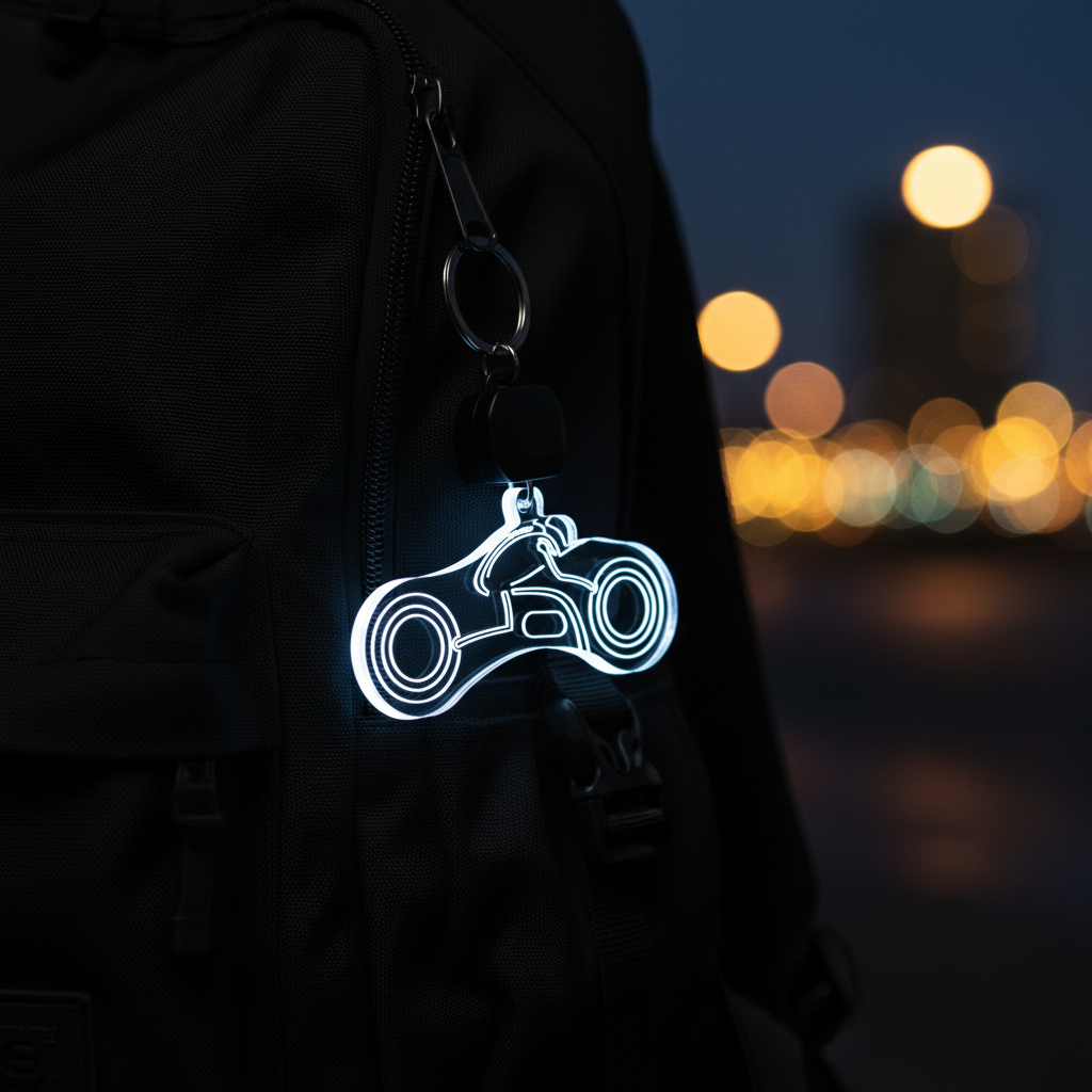 Tron Ares LED Light Acrylic Keychain