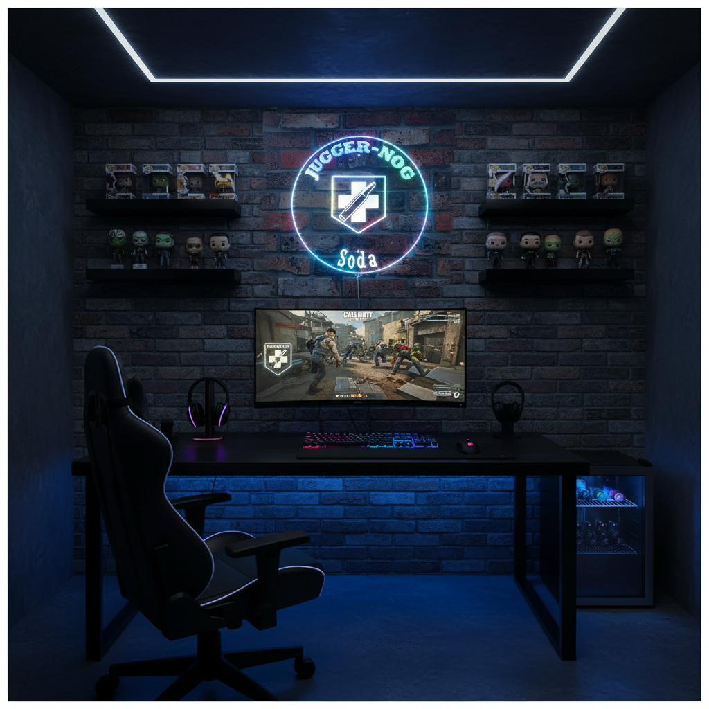 Call of Duty Zombie Juggernog Game Room Setup