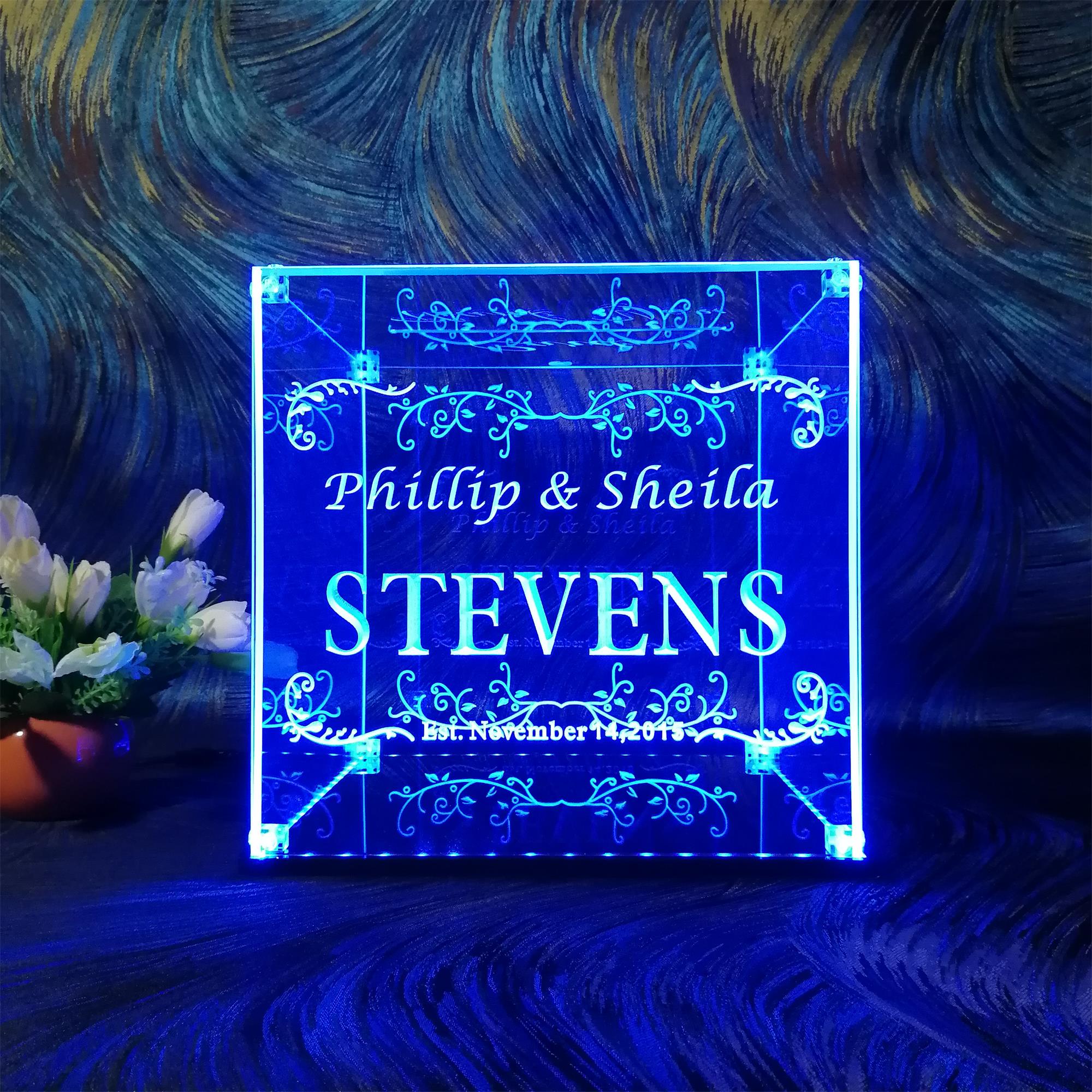 Personalized Wedding Card LED Lighting Box, Wedding Envelope Box, Wedding Gifts Décor