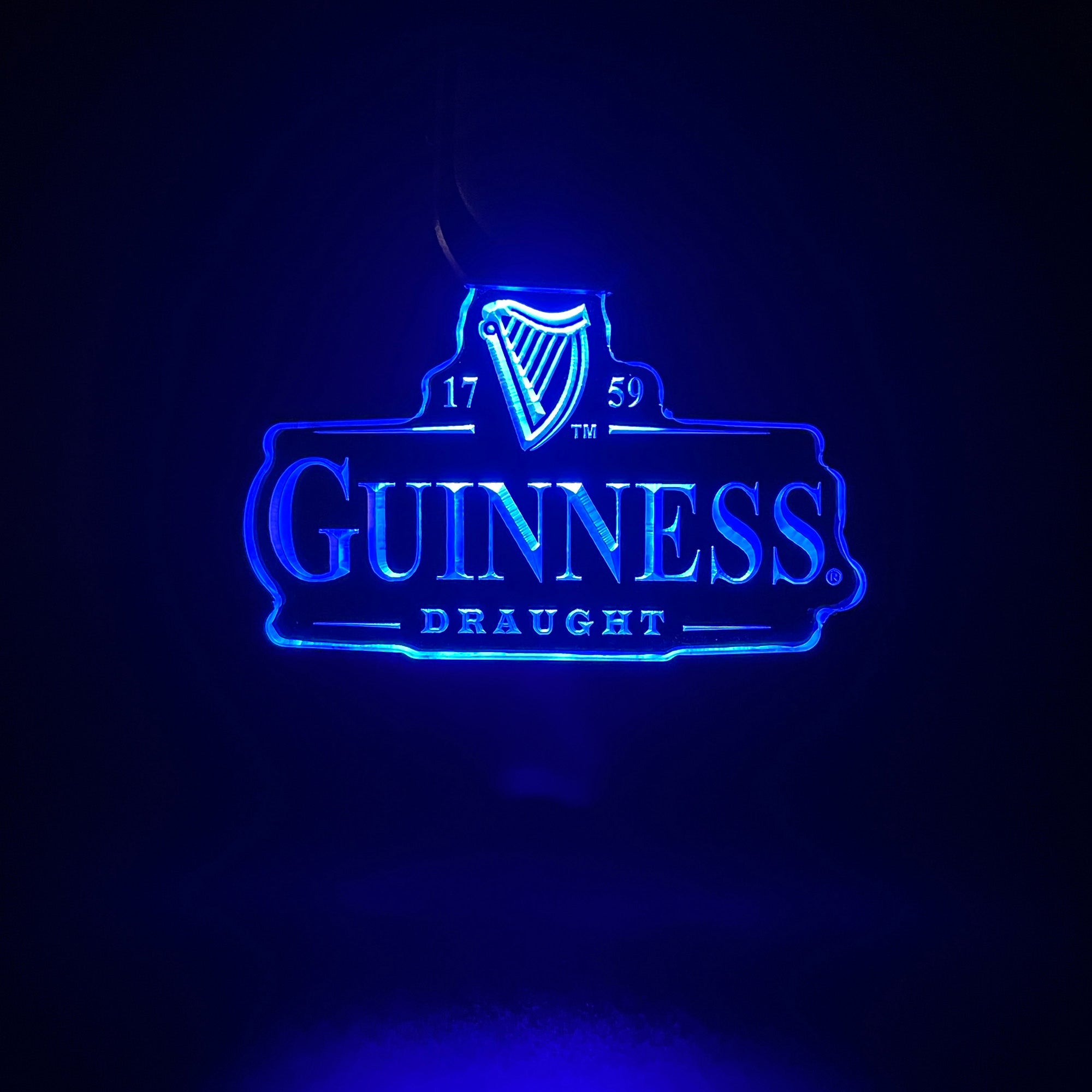 Guinness LED Light Acrylic Keychain