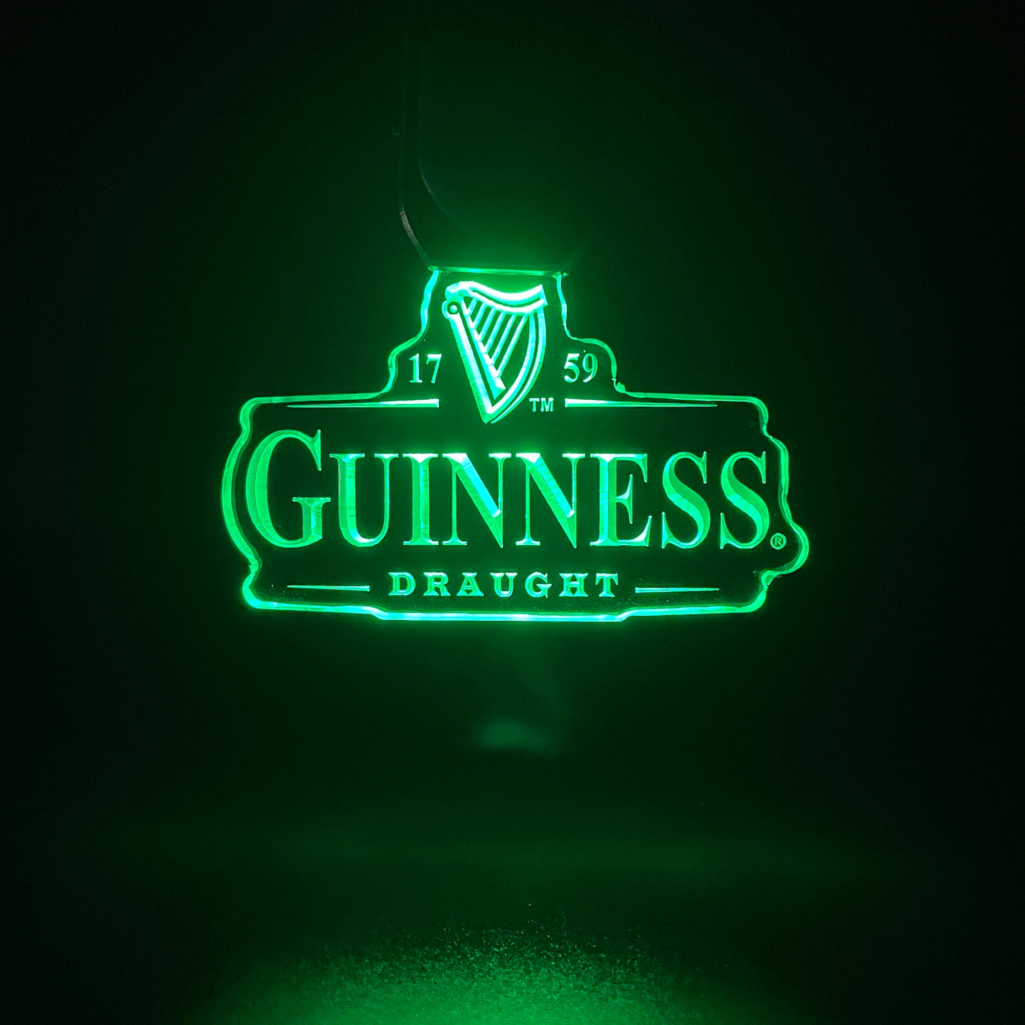 Guinness LED Light Acrylic Keychain