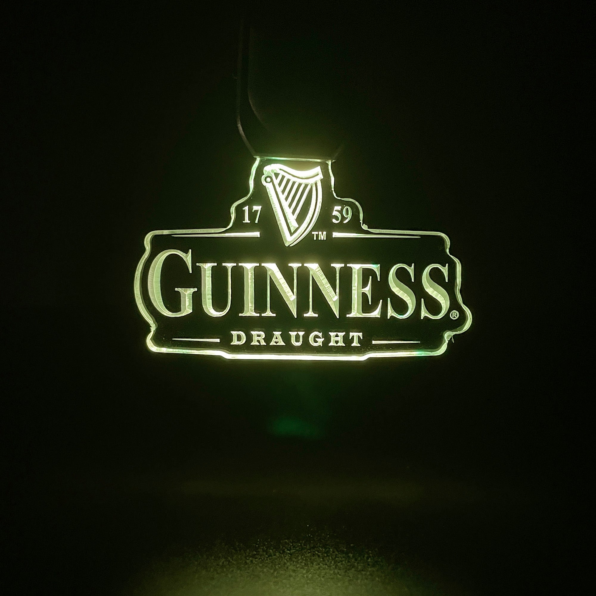 Guinness LED Light Acrylic Keychain