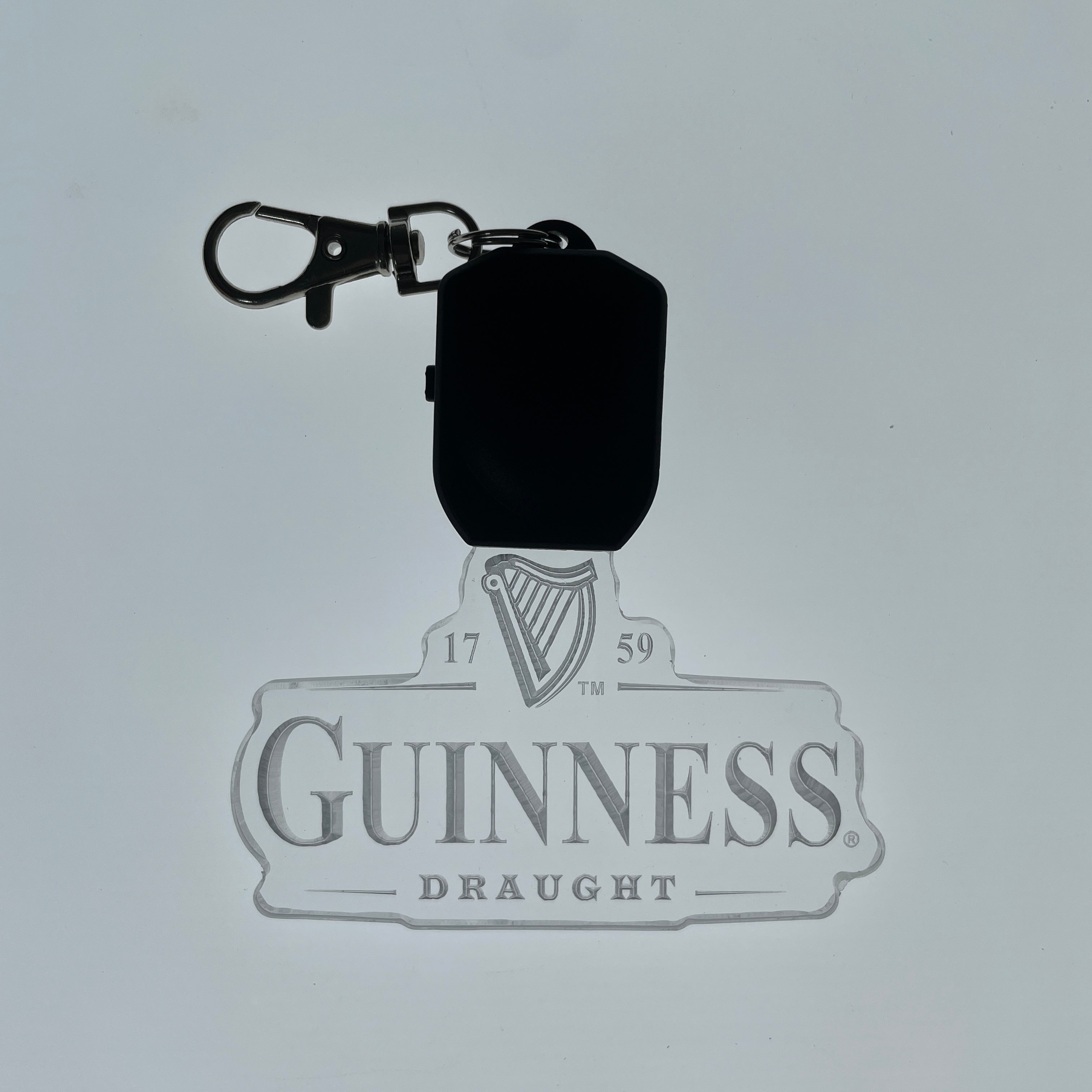 Guinness LED Light Acrylic Keychain