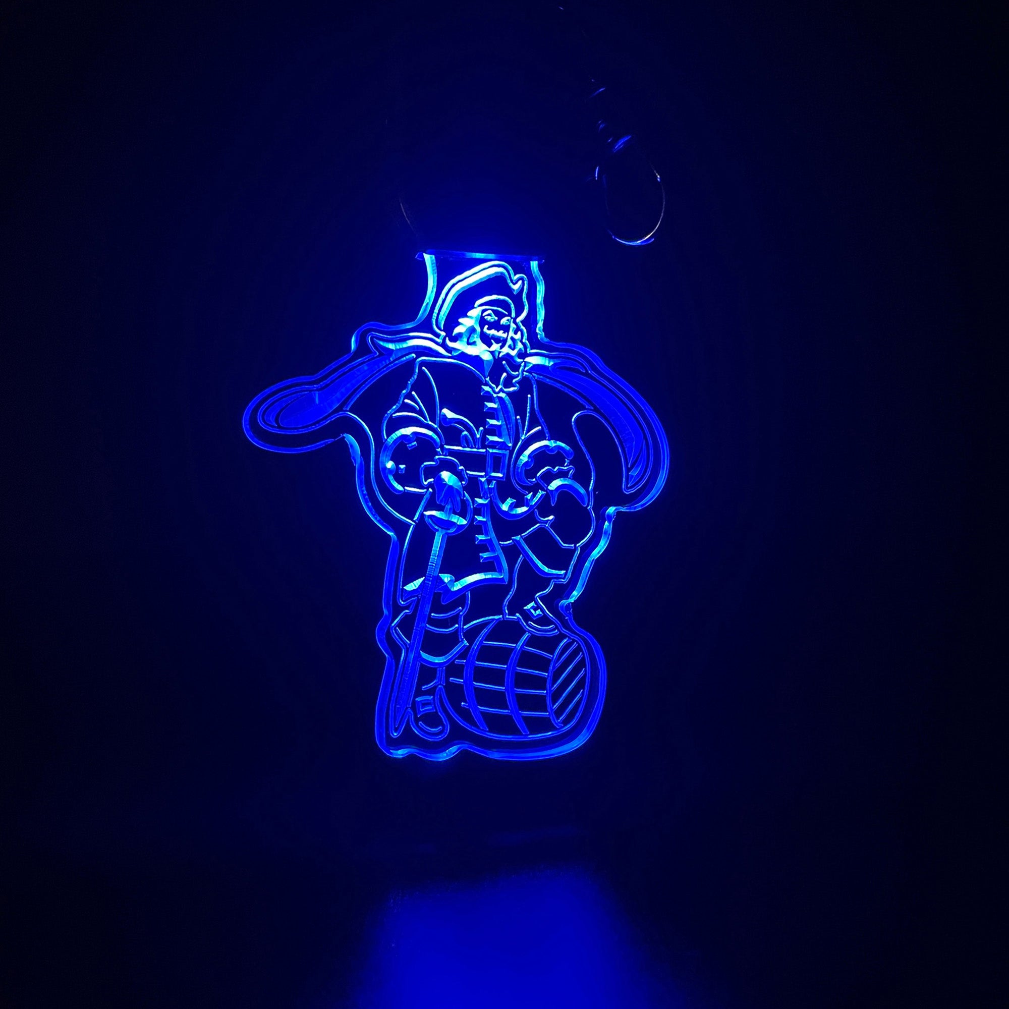 Captain Morgan Rum LED Light Acrylic Keychain