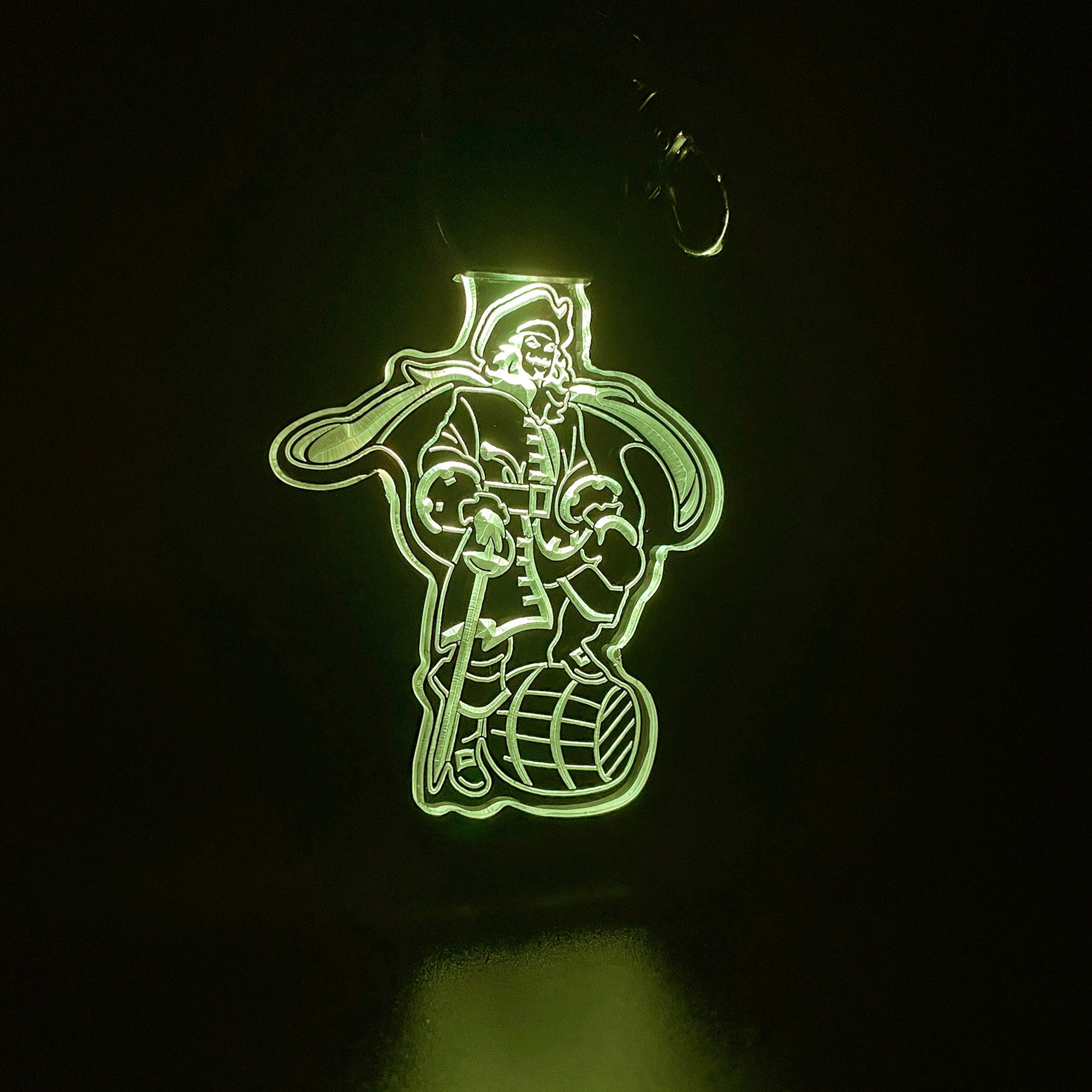 Captain Morgan Rum LED Light Acrylic Keychain