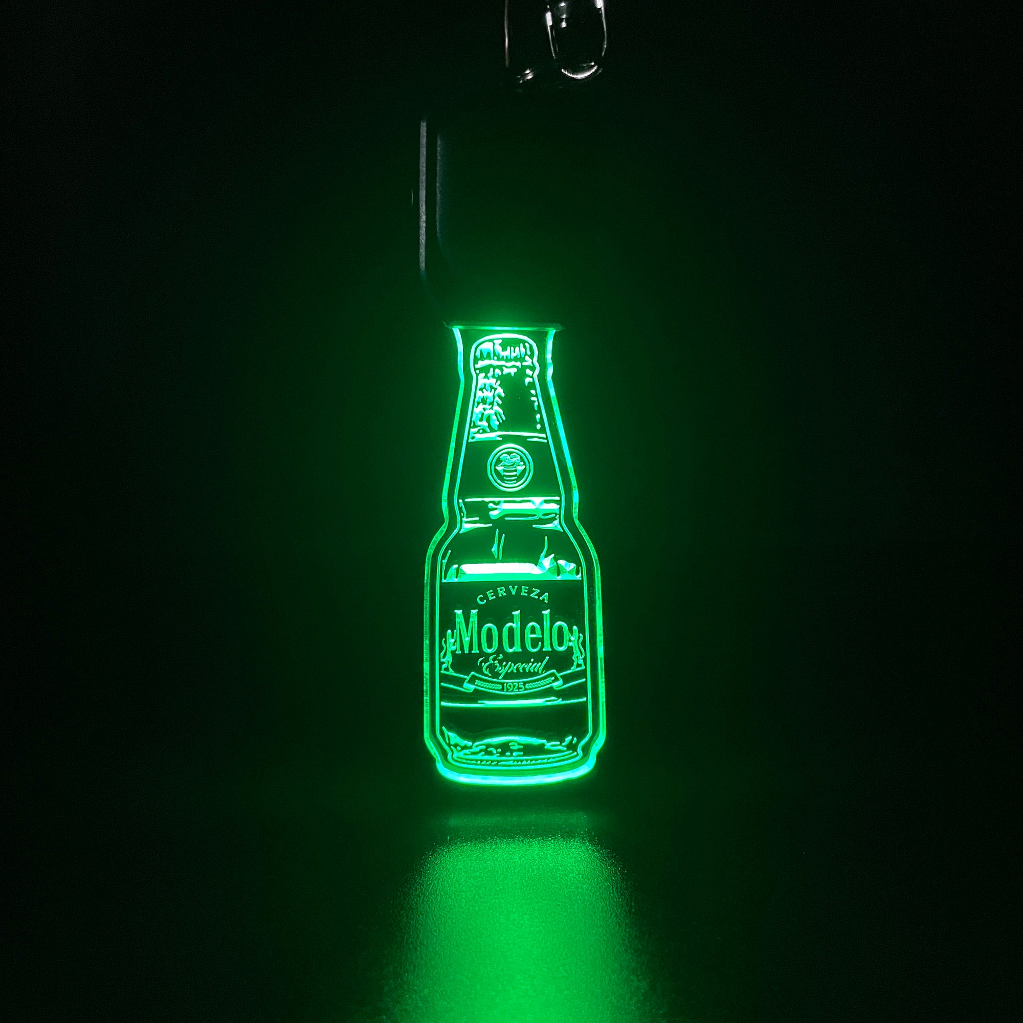 Modelo Cerveza Bottle LED Light Acrylic Keychain