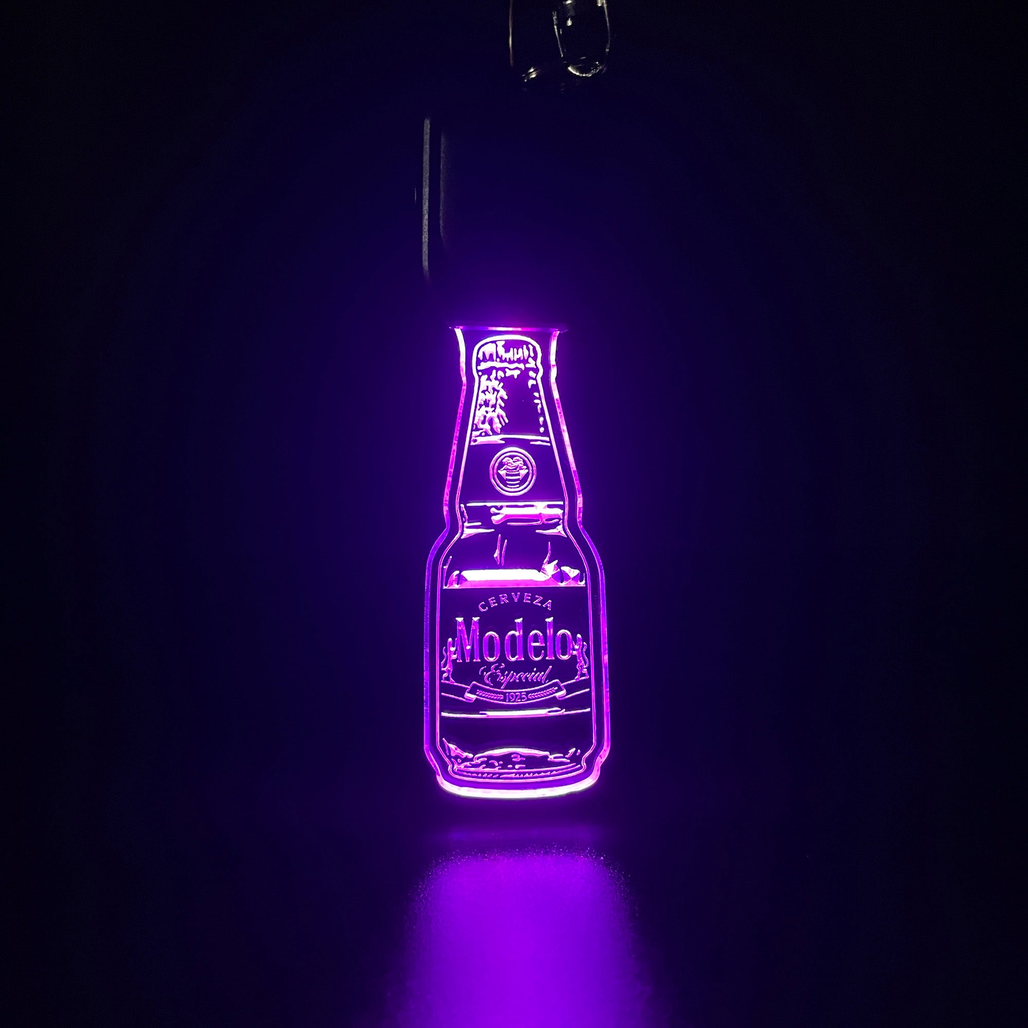 Modelo Cerveza Bottle LED Light Acrylic Keychain