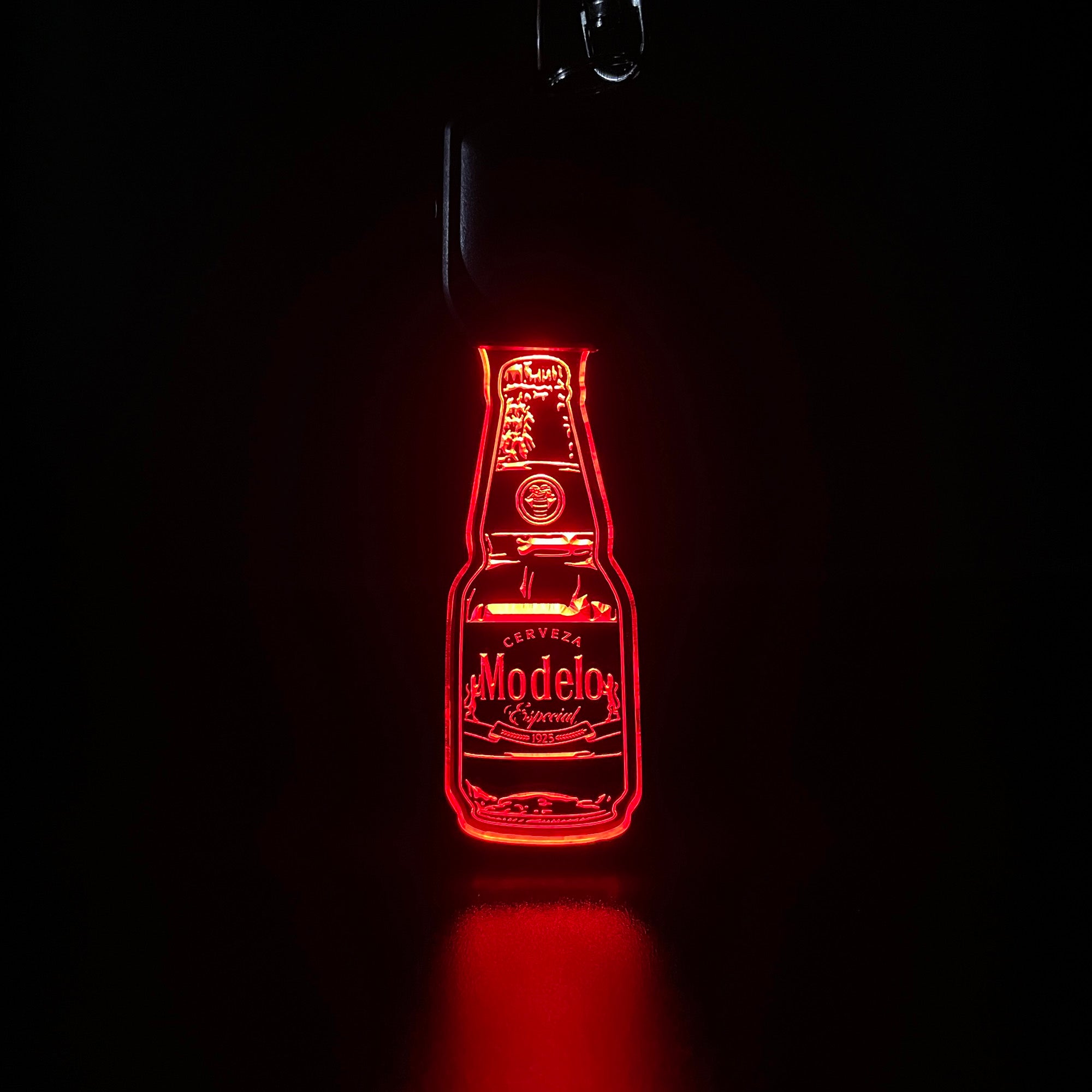 Modelo Cerveza Bottle LED Light Acrylic Keychain