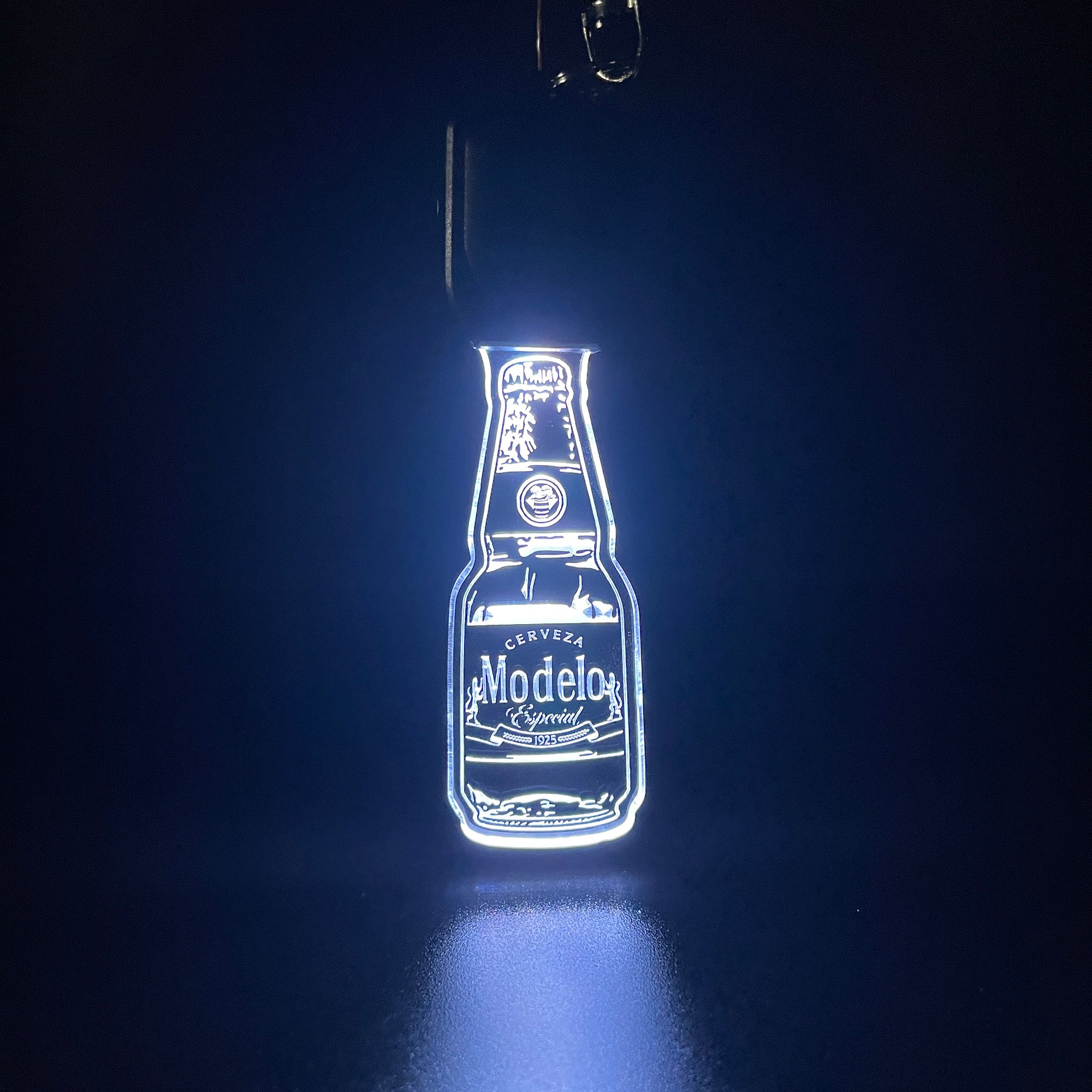Modelo Cerveza Bottle LED Light Acrylic Keychain