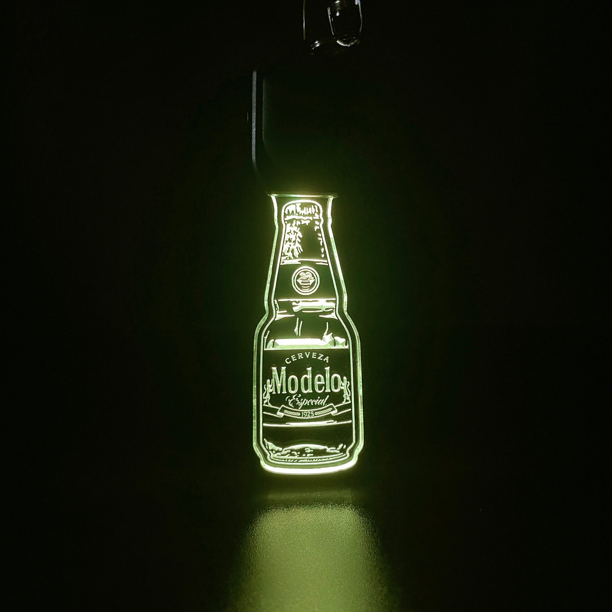 Modelo Cerveza Bottle LED Light Acrylic Keychain